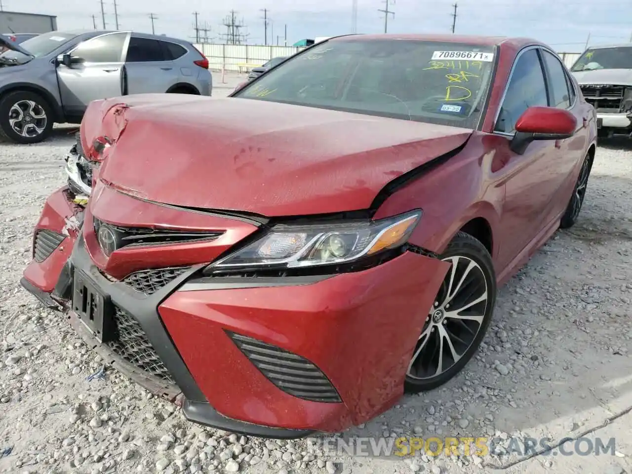 2 Photograph of a damaged car 4T1G11AK7LU324119 TOYOTA CAMRY 2020