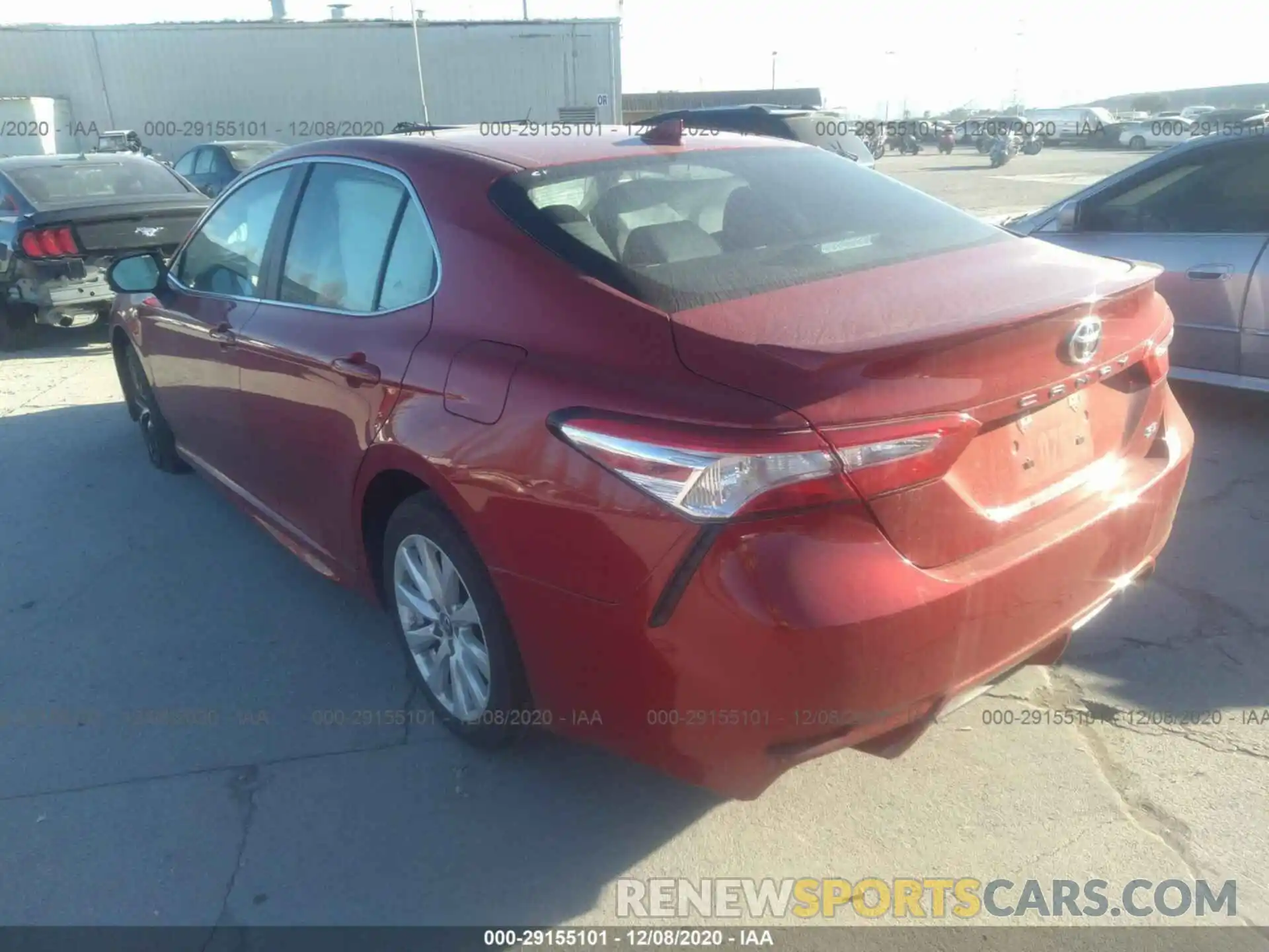 3 Photograph of a damaged car 4T1G11AK7LU332592 TOYOTA CAMRY 2020