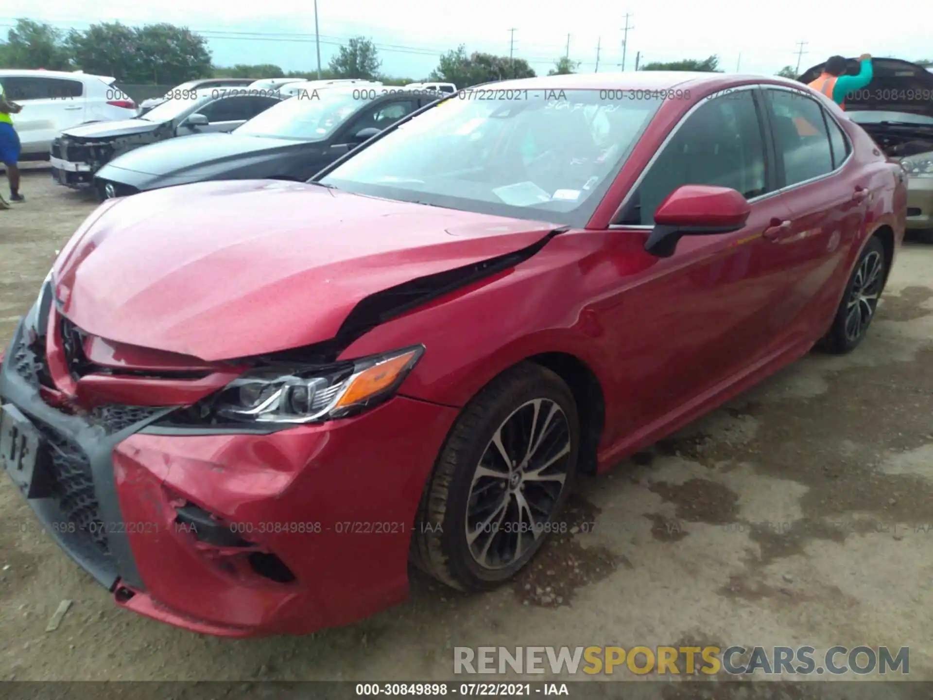 2 Photograph of a damaged car 4T1G11AK7LU348842 TOYOTA CAMRY 2020