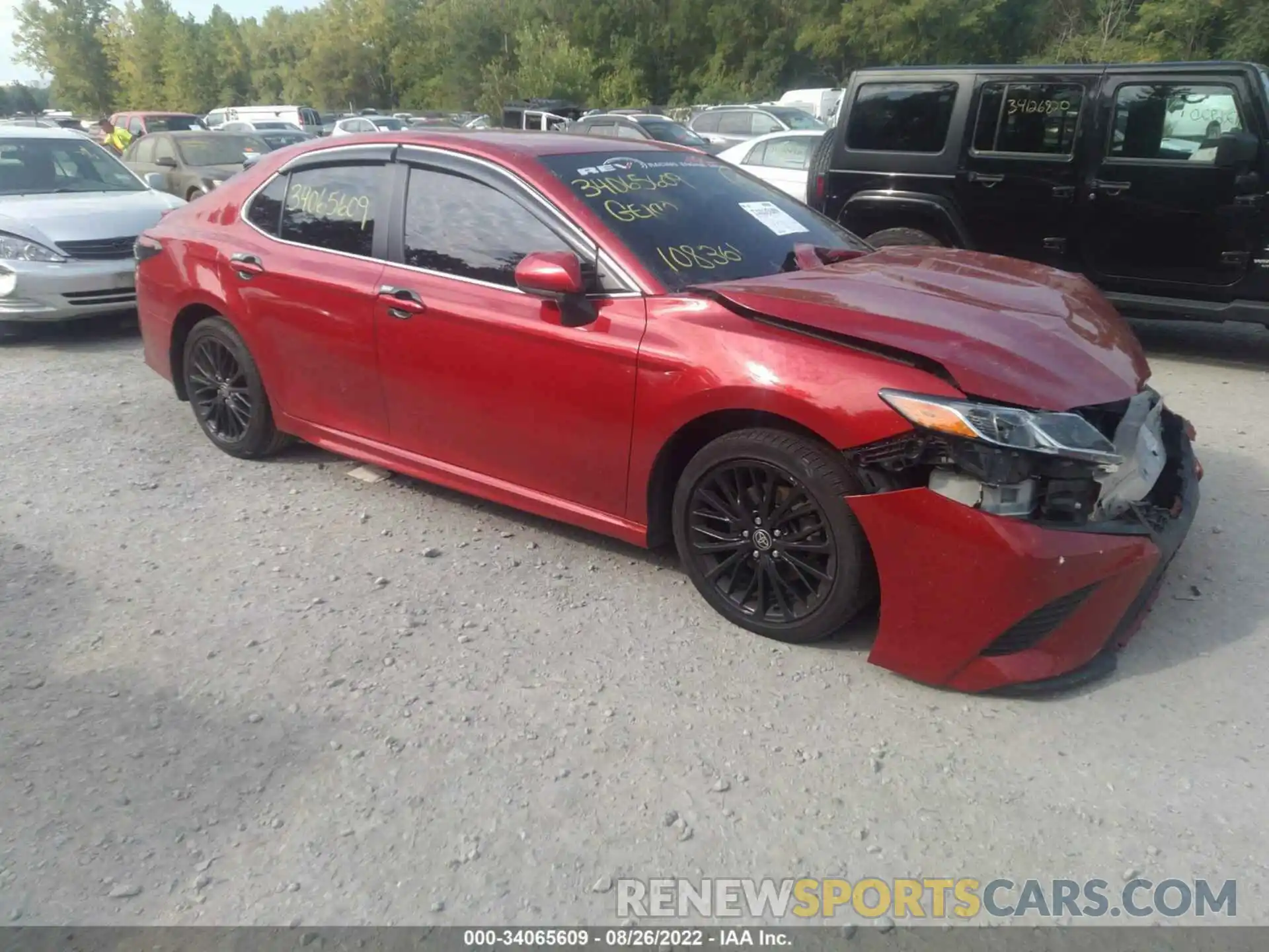 1 Photograph of a damaged car 4T1G11AK7LU368671 TOYOTA CAMRY 2020