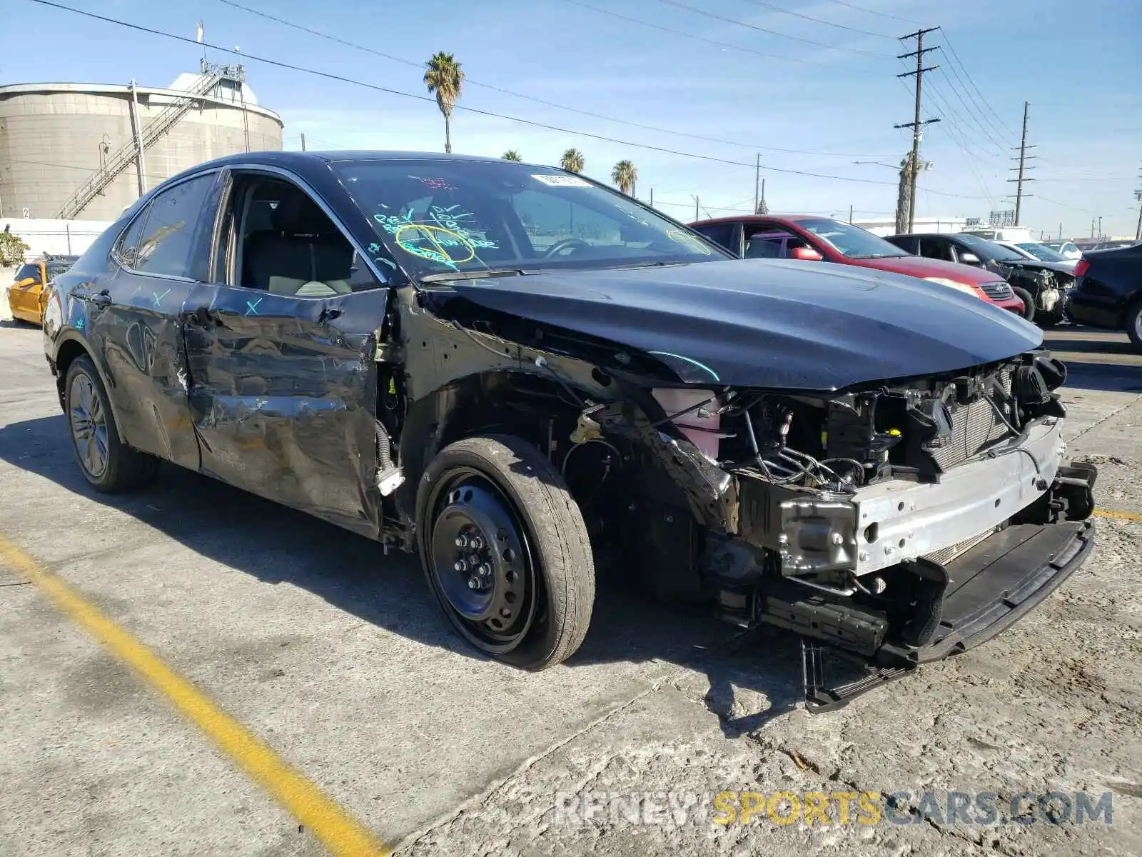 1 Photograph of a damaged car 4T1G11AK7LU874209 TOYOTA CAMRY 2020