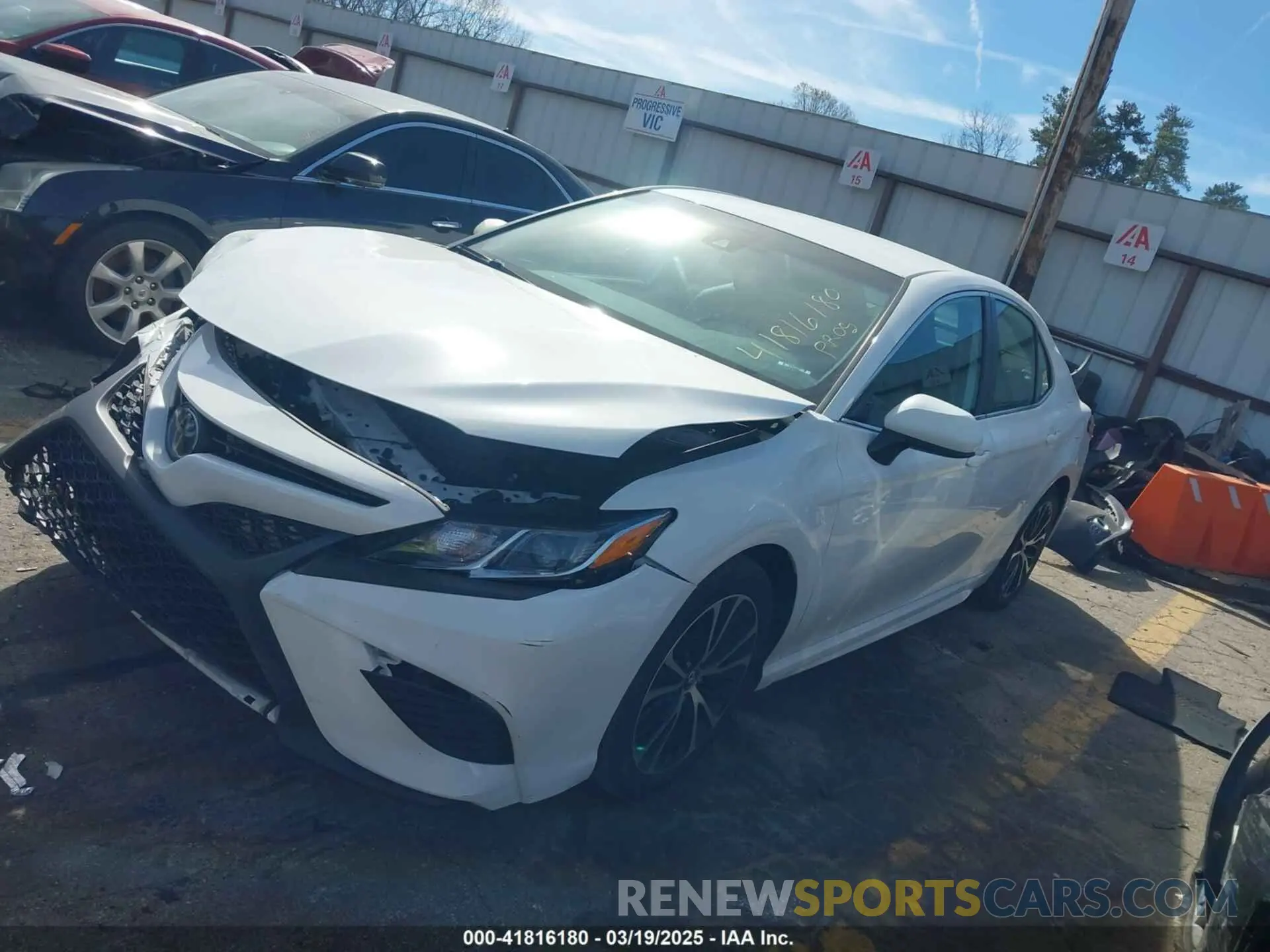 2 Photograph of a damaged car 4T1G11AK7LU878826 TOYOTA CAMRY 2020