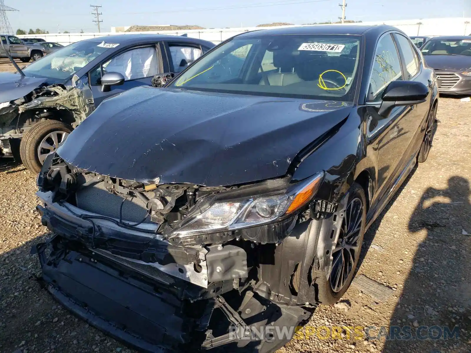 2 Photograph of a damaged car 4T1G11AK7LU942119 TOYOTA CAMRY 2020