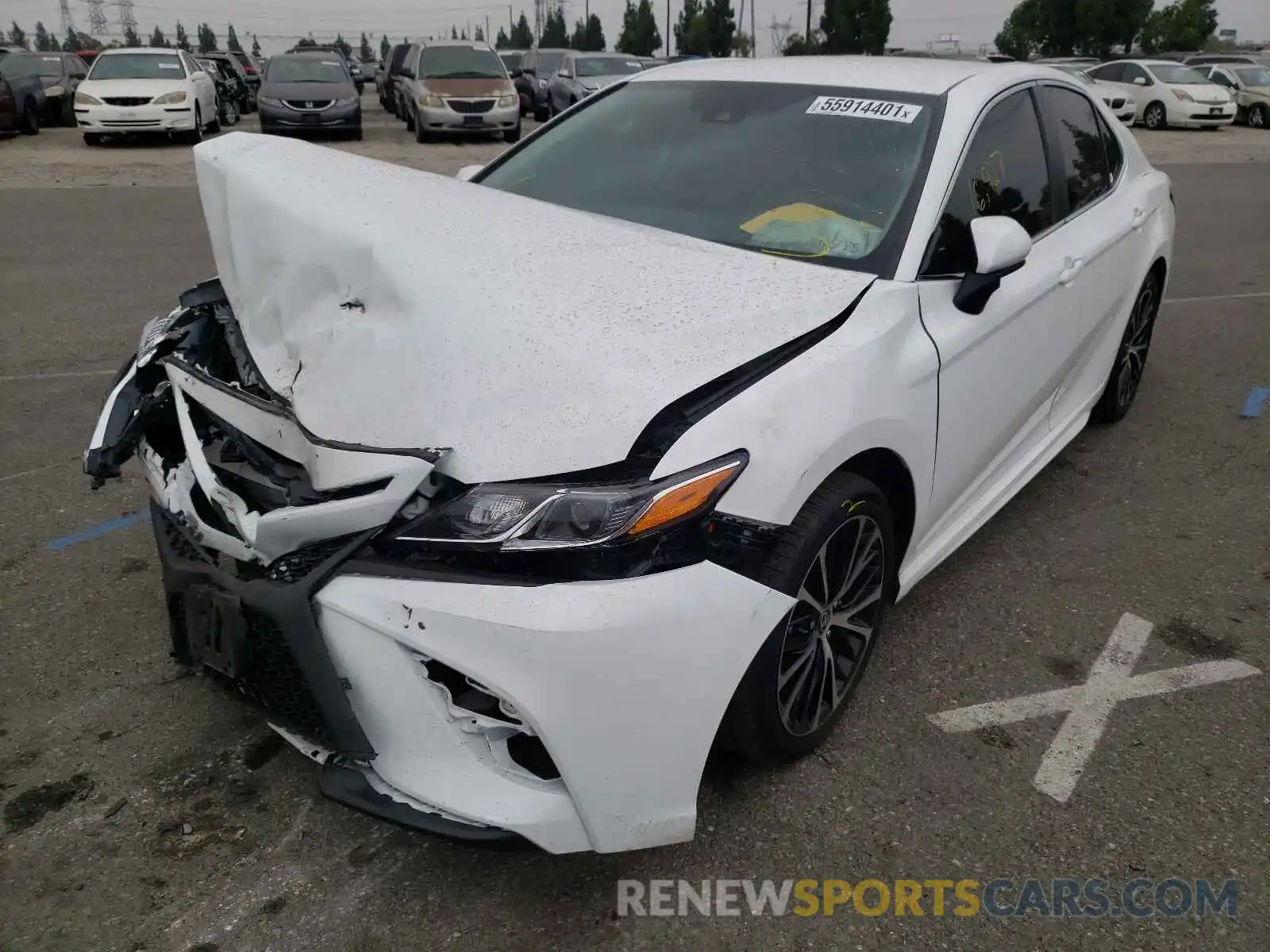 2 Photograph of a damaged car 4T1G11AK7LU955226 TOYOTA CAMRY 2020