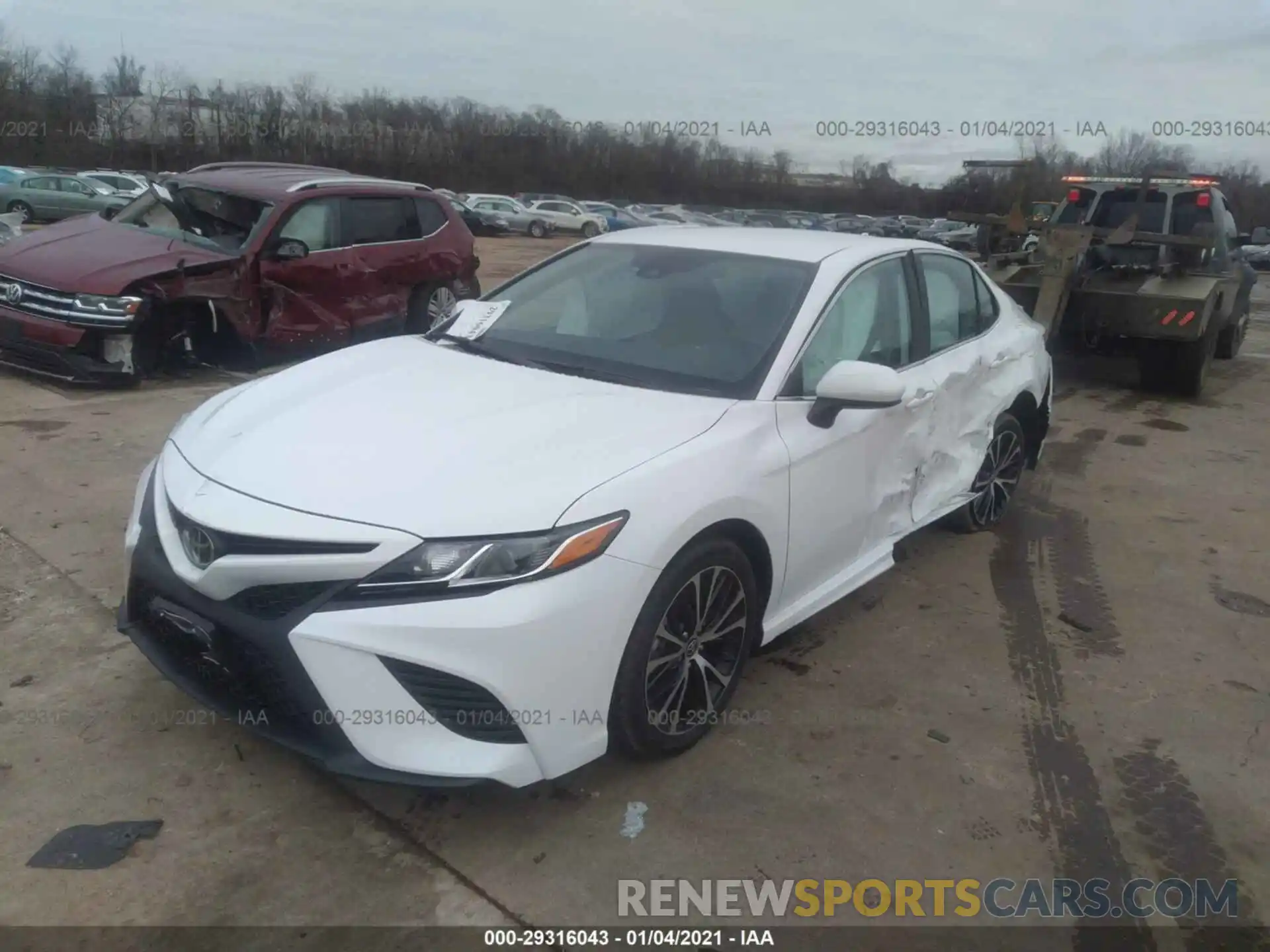 2 Photograph of a damaged car 4T1G11AK7LU991496 TOYOTA CAMRY 2020