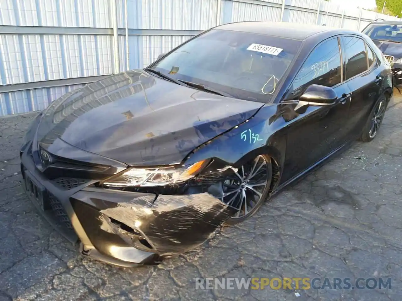 2 Photograph of a damaged car 4T1G11AK8LU326414 TOYOTA CAMRY 2020