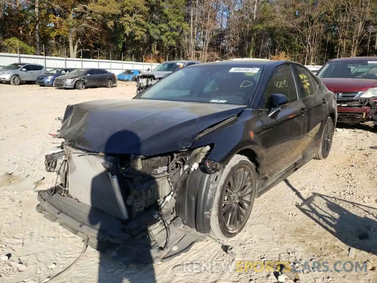 2 Photograph of a damaged car 4T1G11AK8LU375029 TOYOTA CAMRY 2020