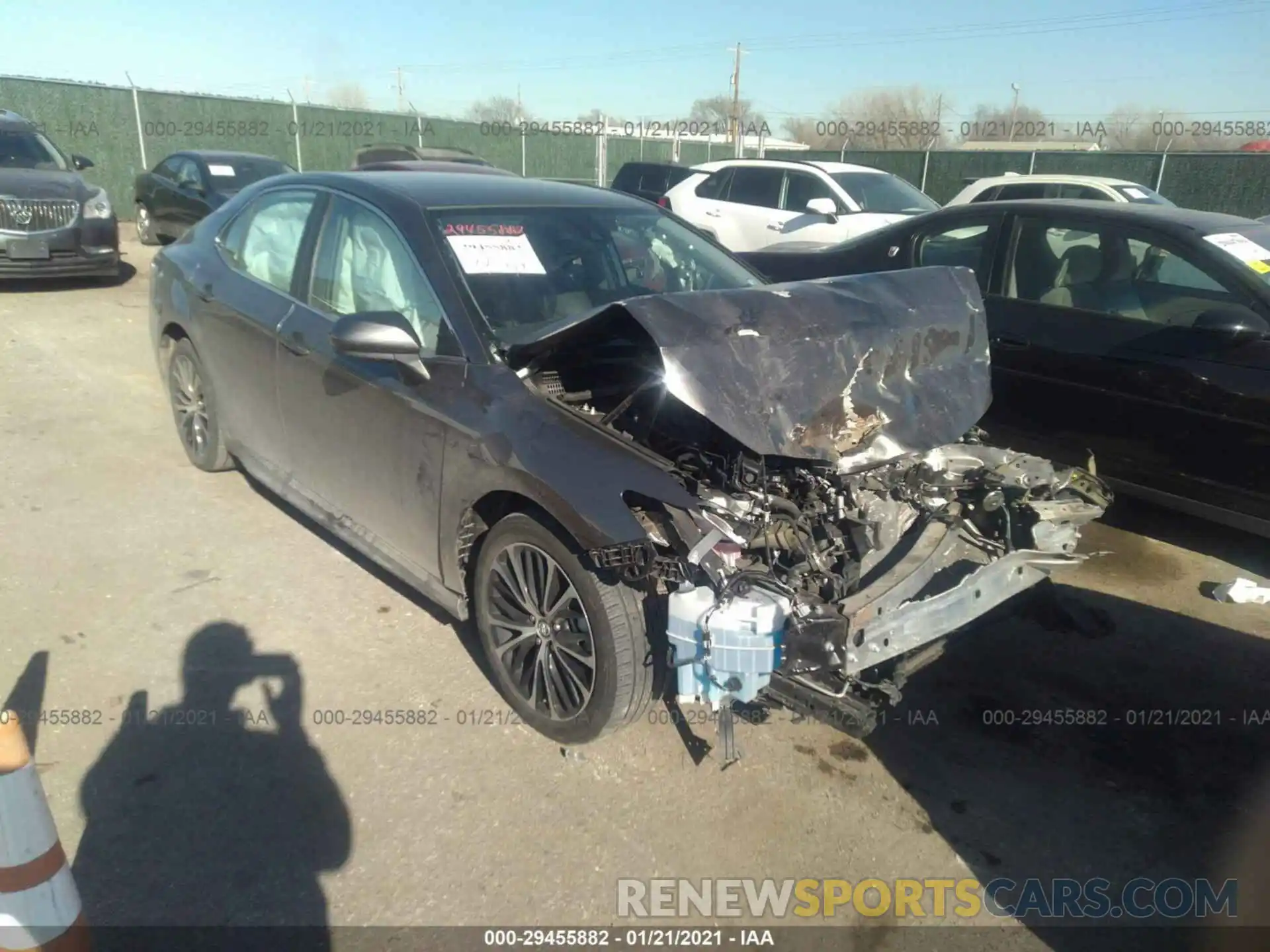 1 Photograph of a damaged car 4T1G11AK8LU909274 TOYOTA CAMRY 2020