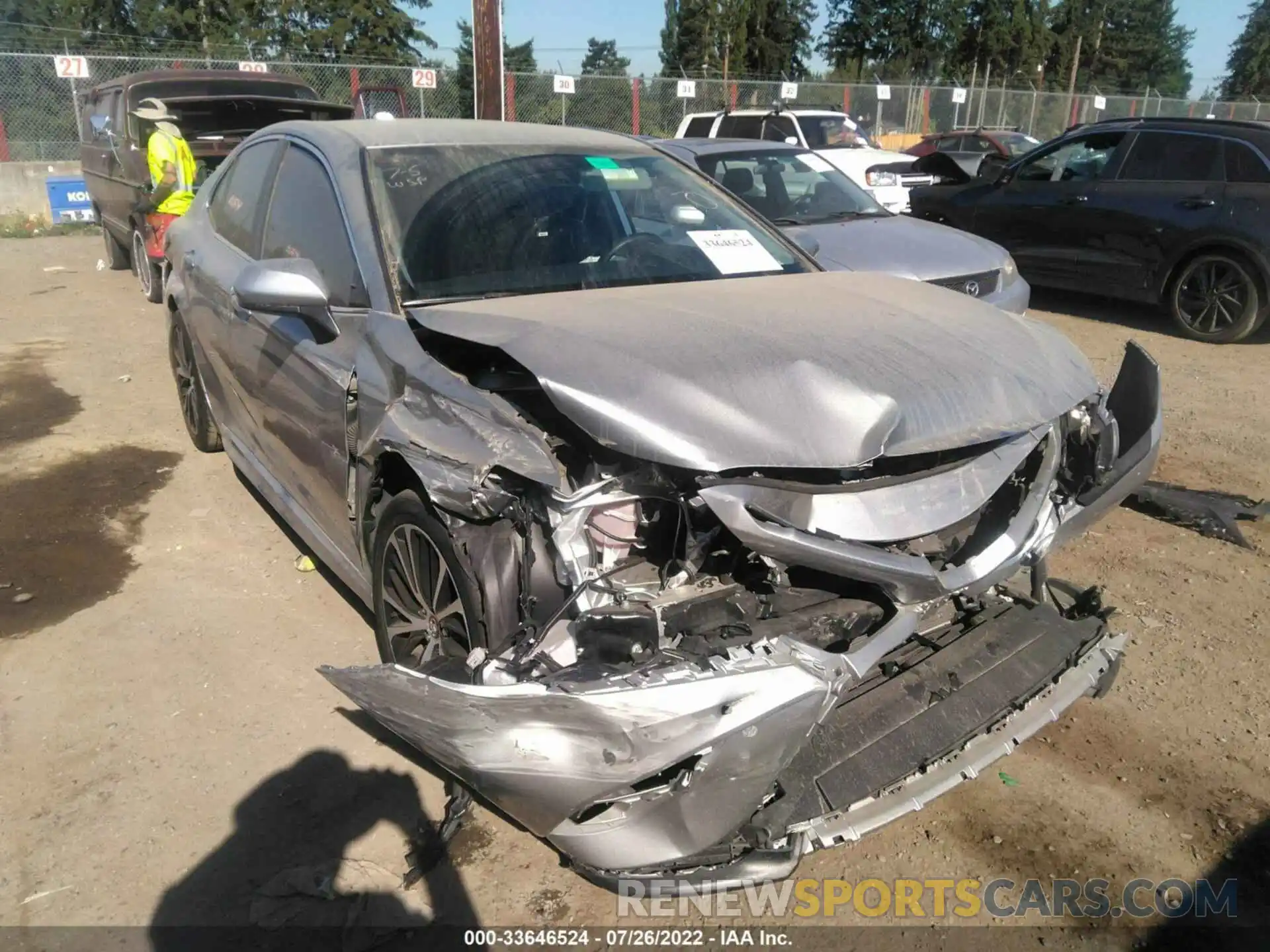 1 Photograph of a damaged car 4T1G11AK8LU922185 TOYOTA CAMRY 2020