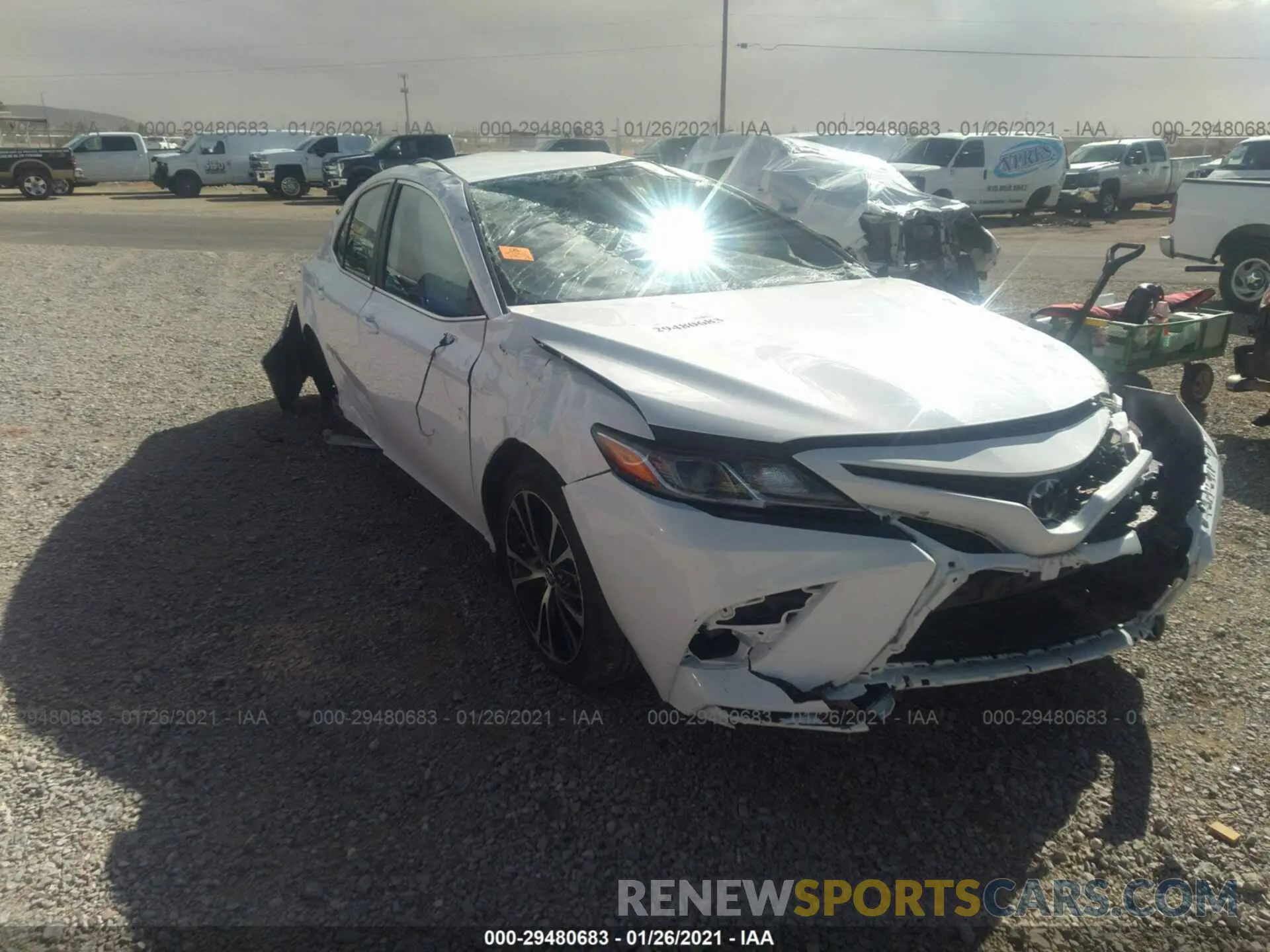 1 Photograph of a damaged car 4T1G11AK8LU928827 TOYOTA CAMRY 2020