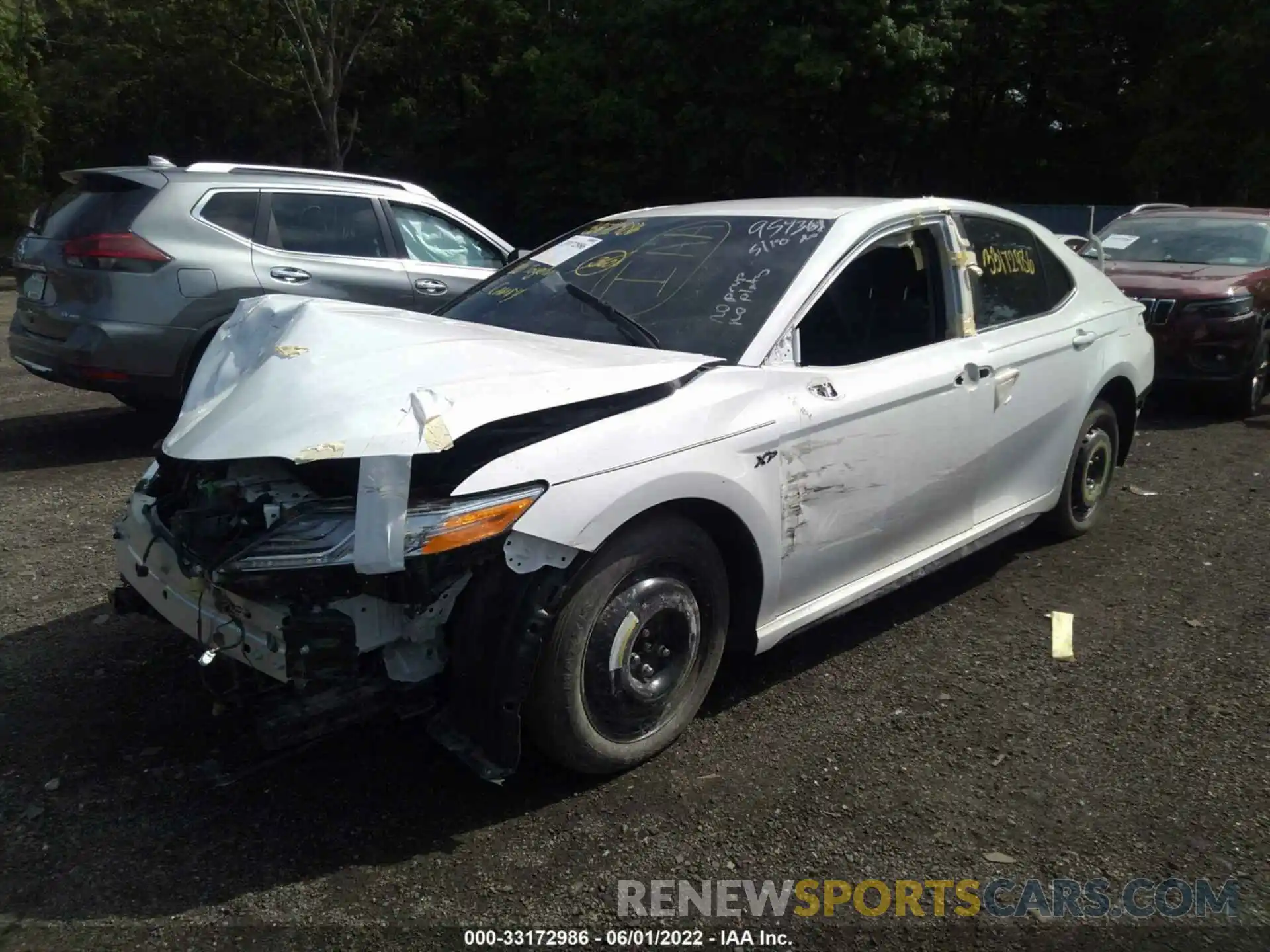 2 Photograph of a damaged car 4T1G11AK8LU954361 TOYOTA CAMRY 2020