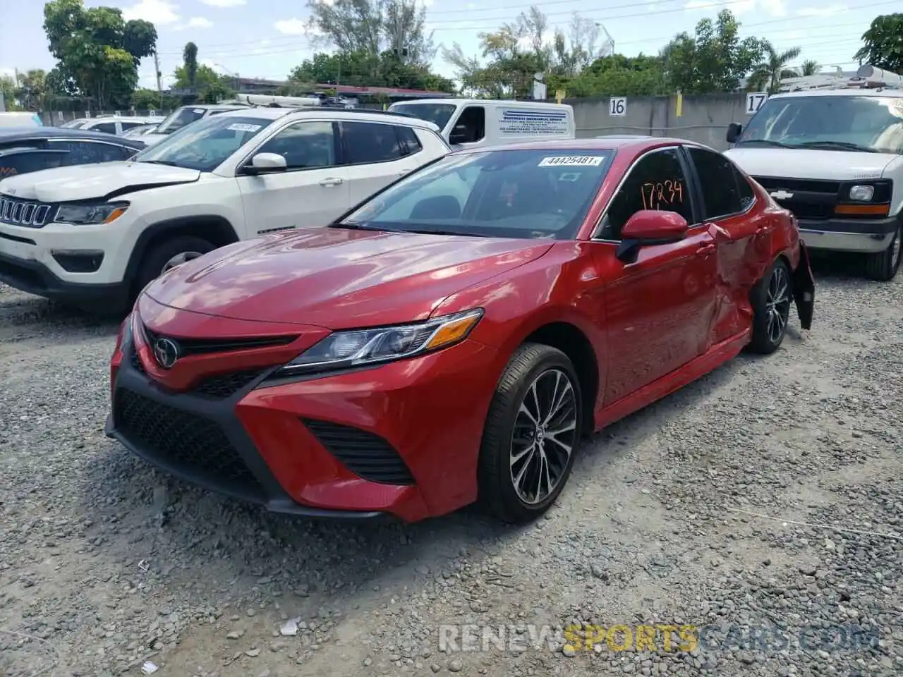 2 Photograph of a damaged car 4T1G11AK9LU309203 TOYOTA CAMRY 2020