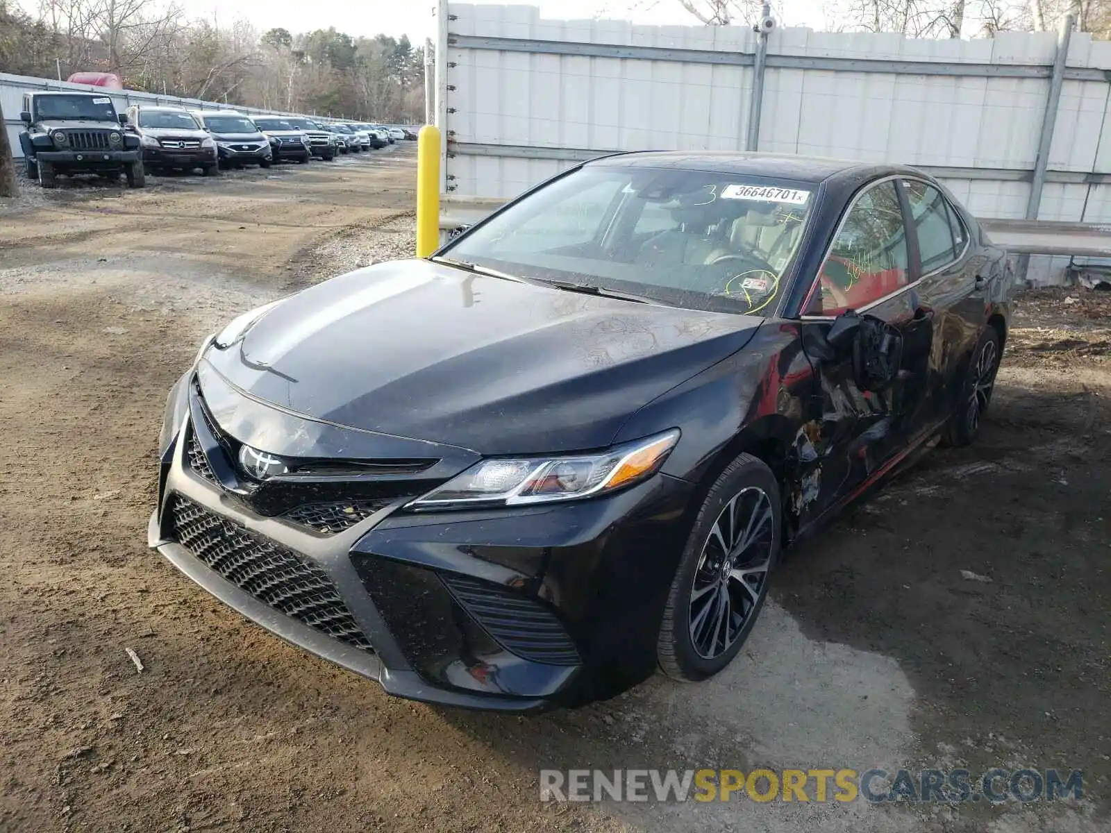 2 Photograph of a damaged car 4T1G11AK9LU343965 TOYOTA CAMRY 2020