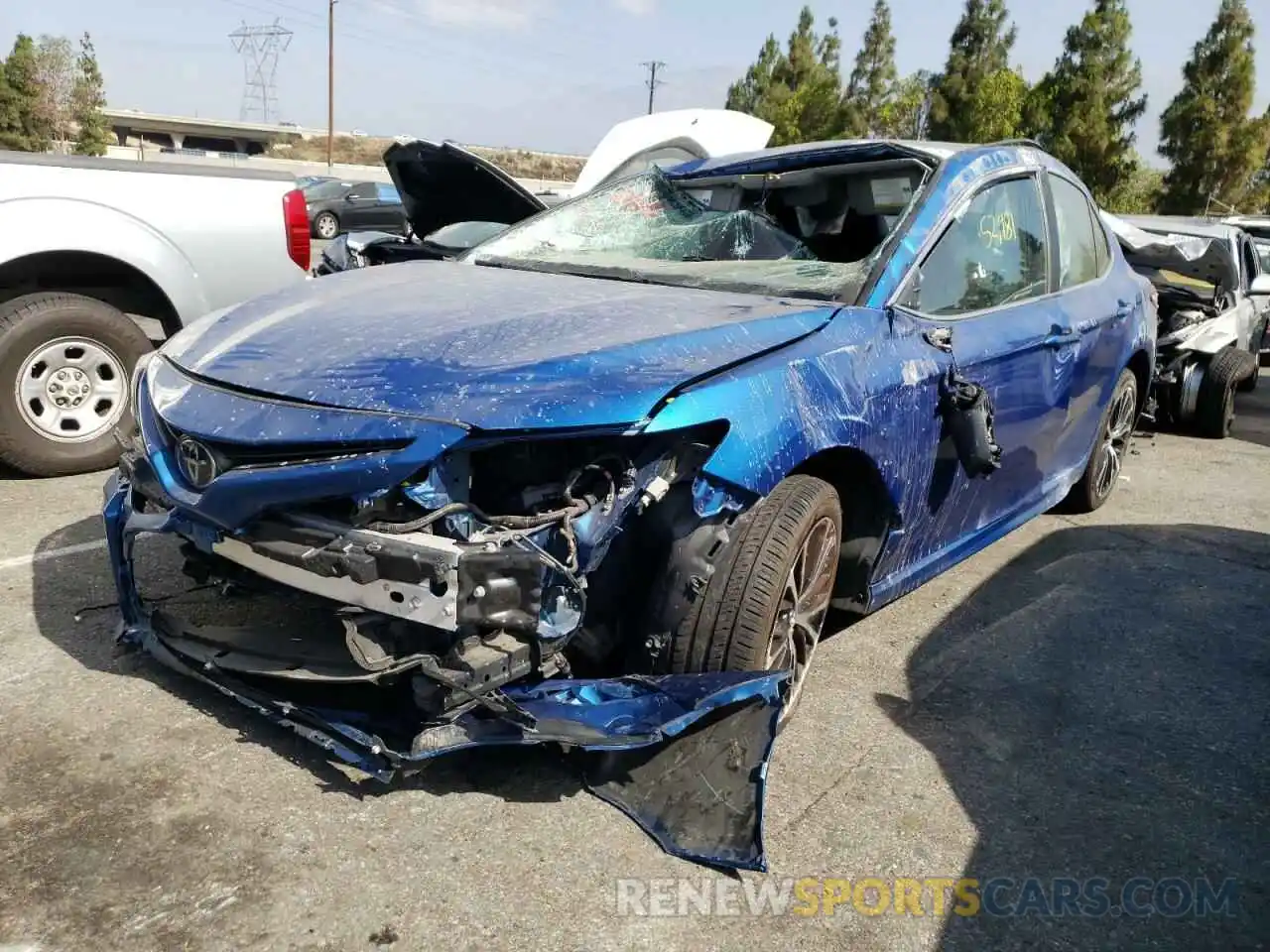 2 Photograph of a damaged car 4T1G11AK9LU353783 TOYOTA CAMRY 2020