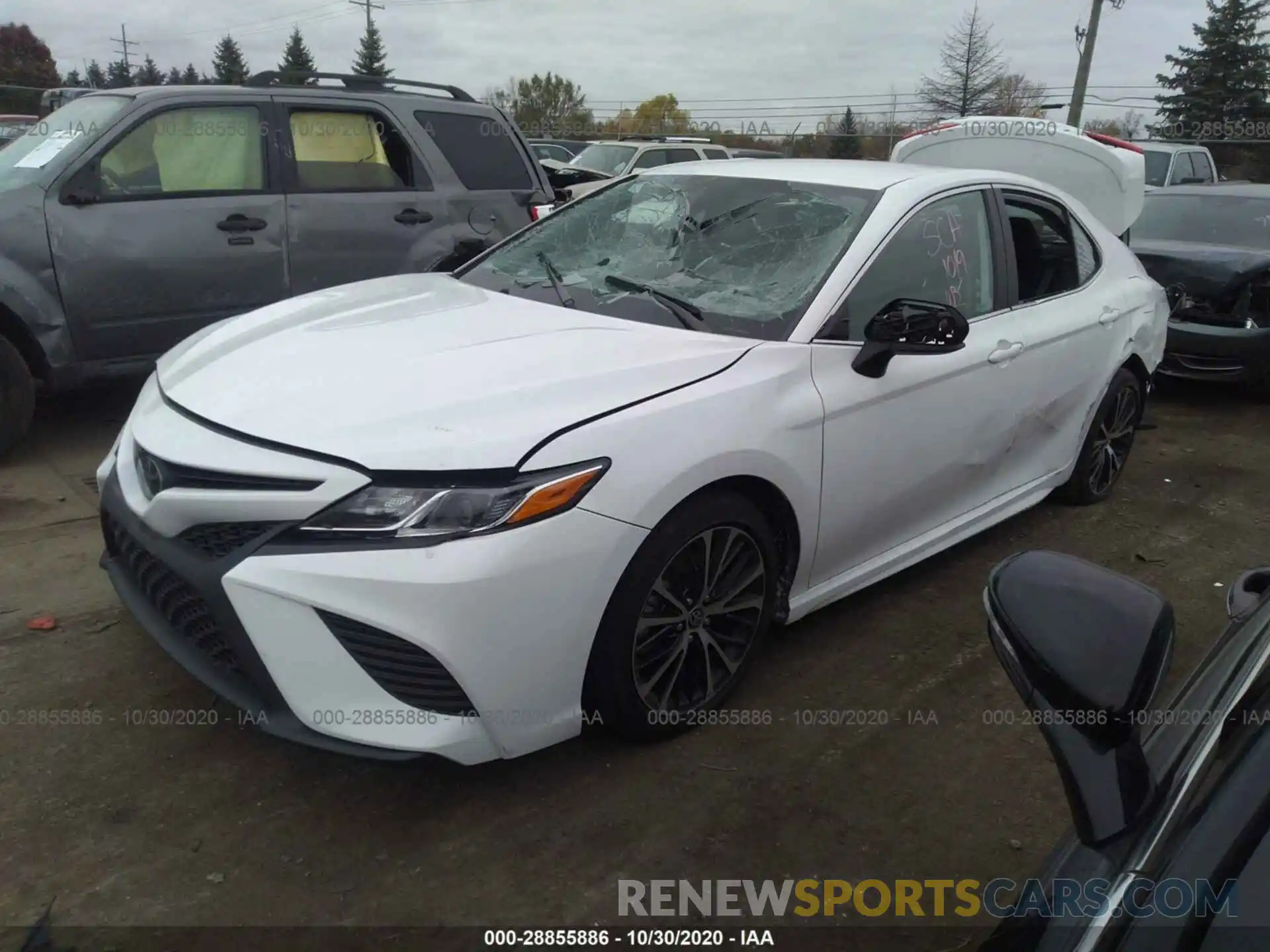 2 Photograph of a damaged car 4T1G11AK9LU357834 TOYOTA CAMRY 2020