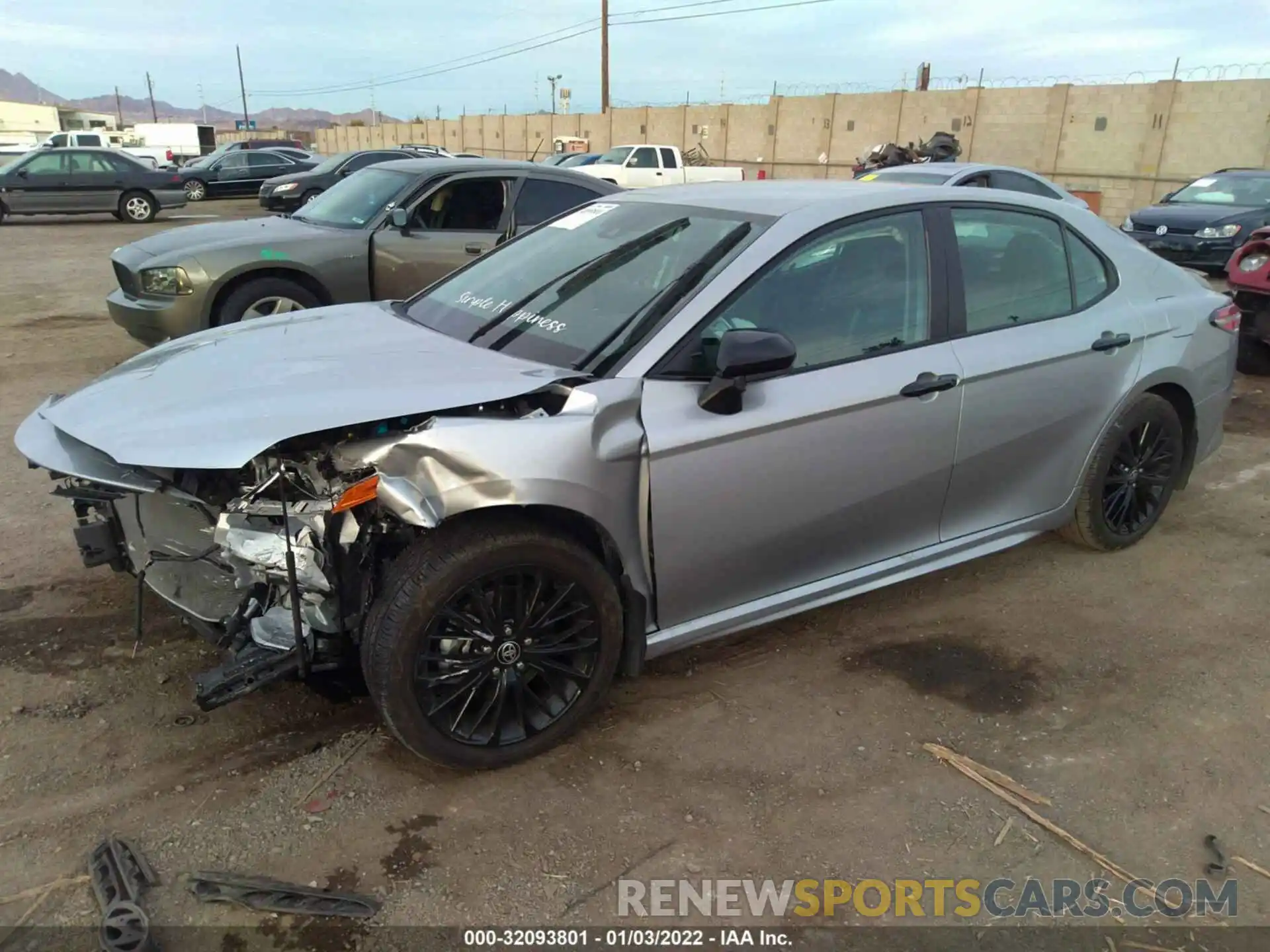 2 Photograph of a damaged car 4T1G11AK9LU369370 TOYOTA CAMRY 2020