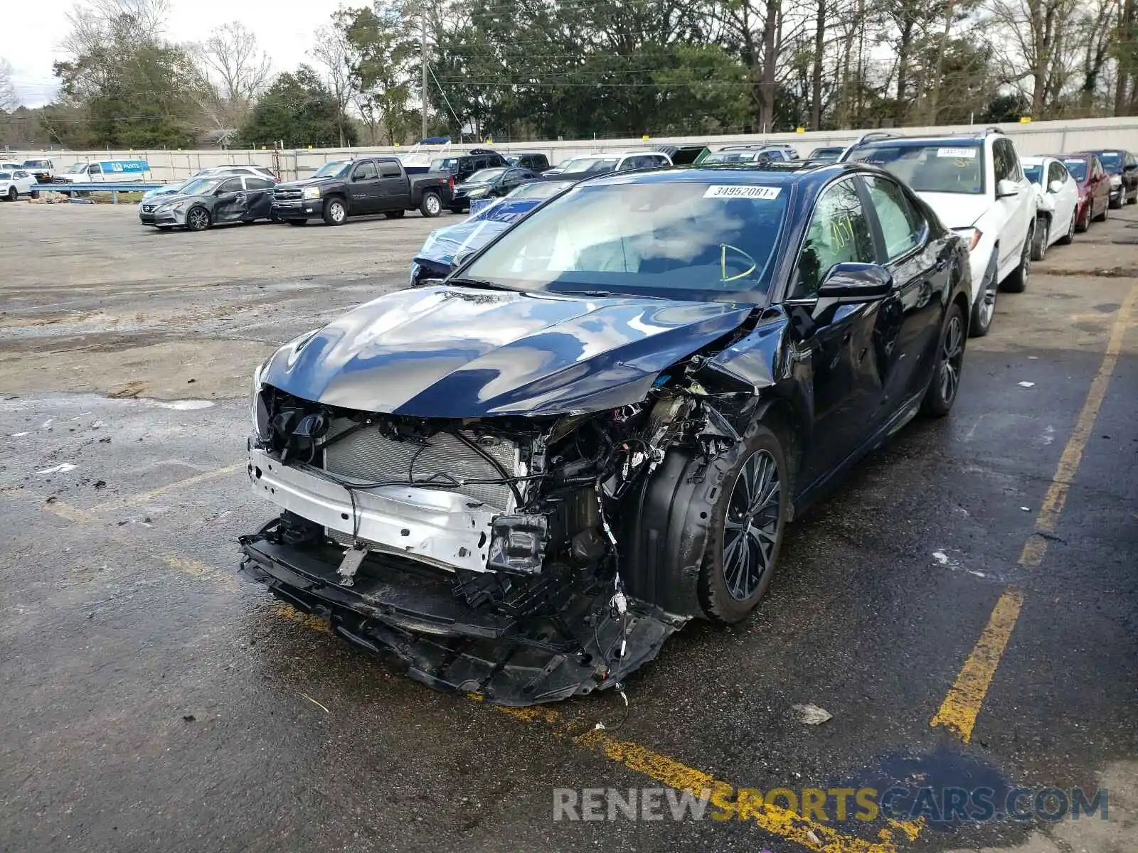 2 Photograph of a damaged car 4T1G11AK9LU507862 TOYOTA CAMRY 2020