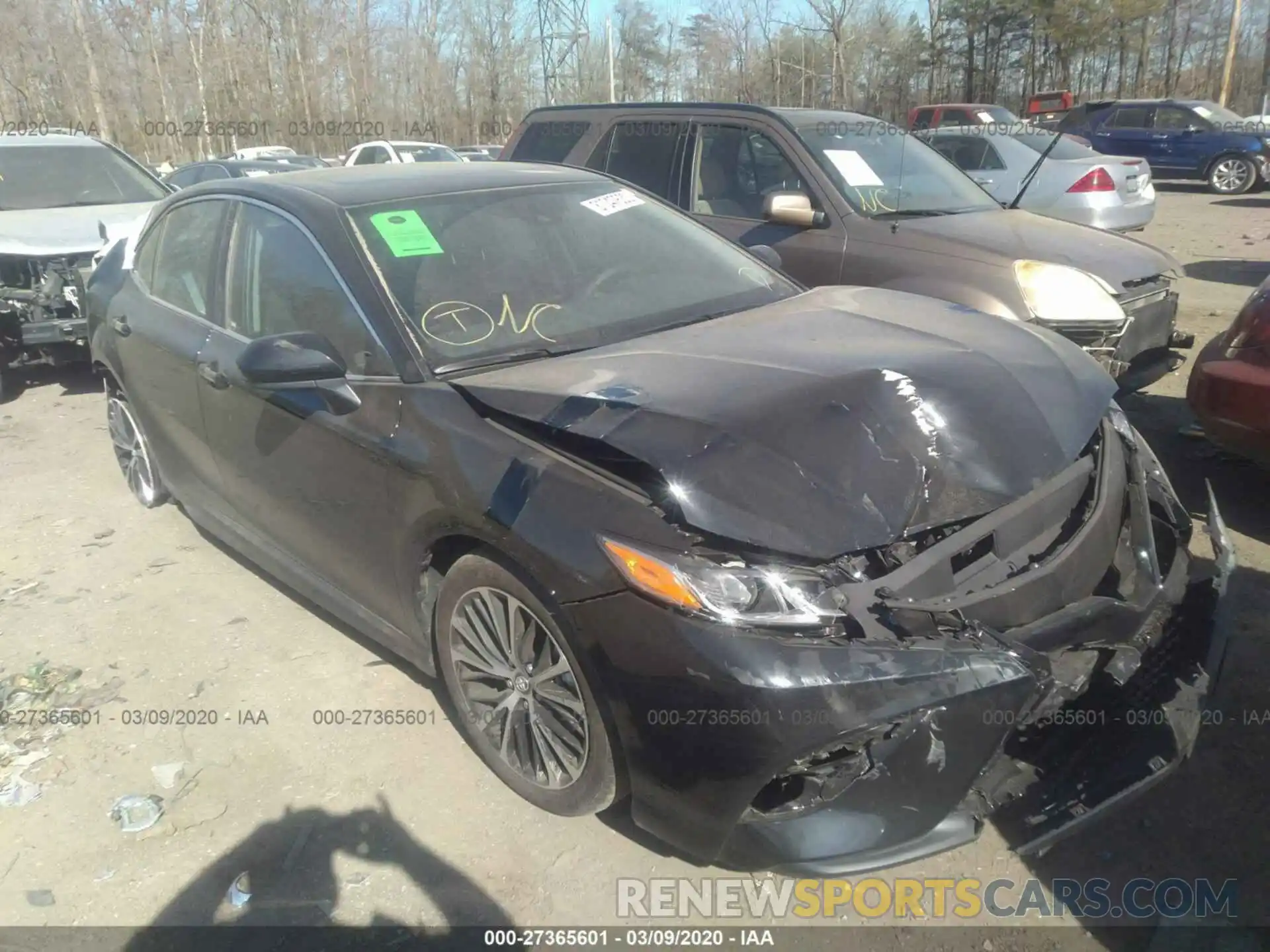 1 Photograph of a damaged car 4T1G11AK9LU893506 TOYOTA CAMRY 2020