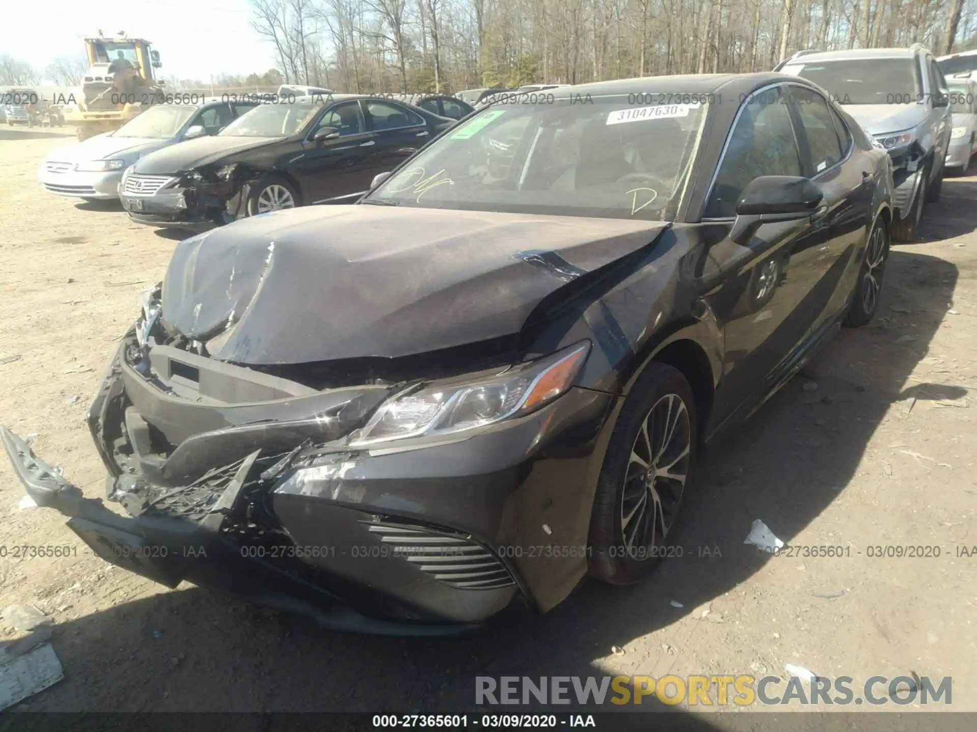 2 Photograph of a damaged car 4T1G11AK9LU893506 TOYOTA CAMRY 2020