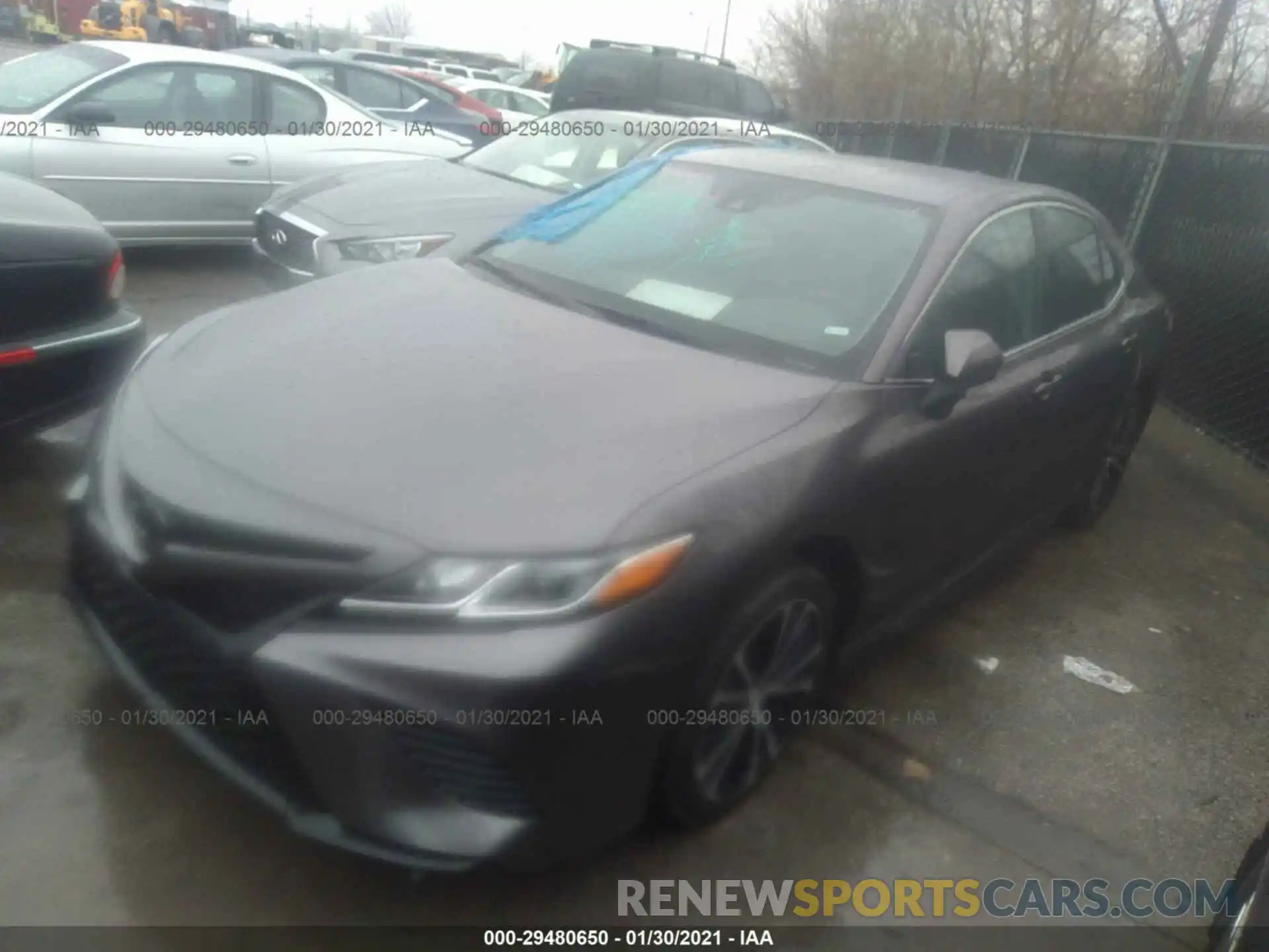 2 Photograph of a damaged car 4T1G11AK9LU940372 TOYOTA CAMRY 2020