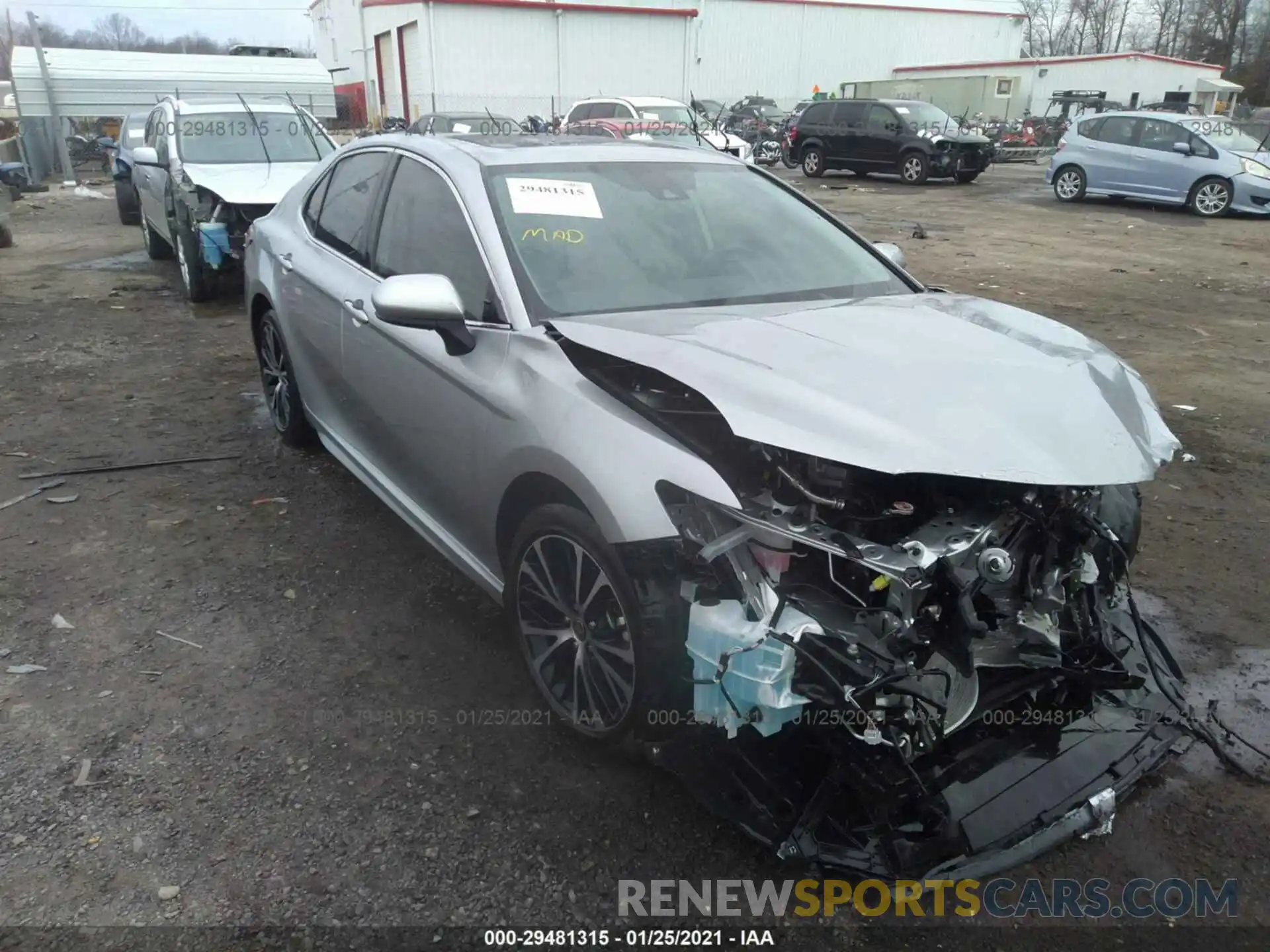 1 Photograph of a damaged car 4T1G11AK9LU952568 TOYOTA CAMRY 2020