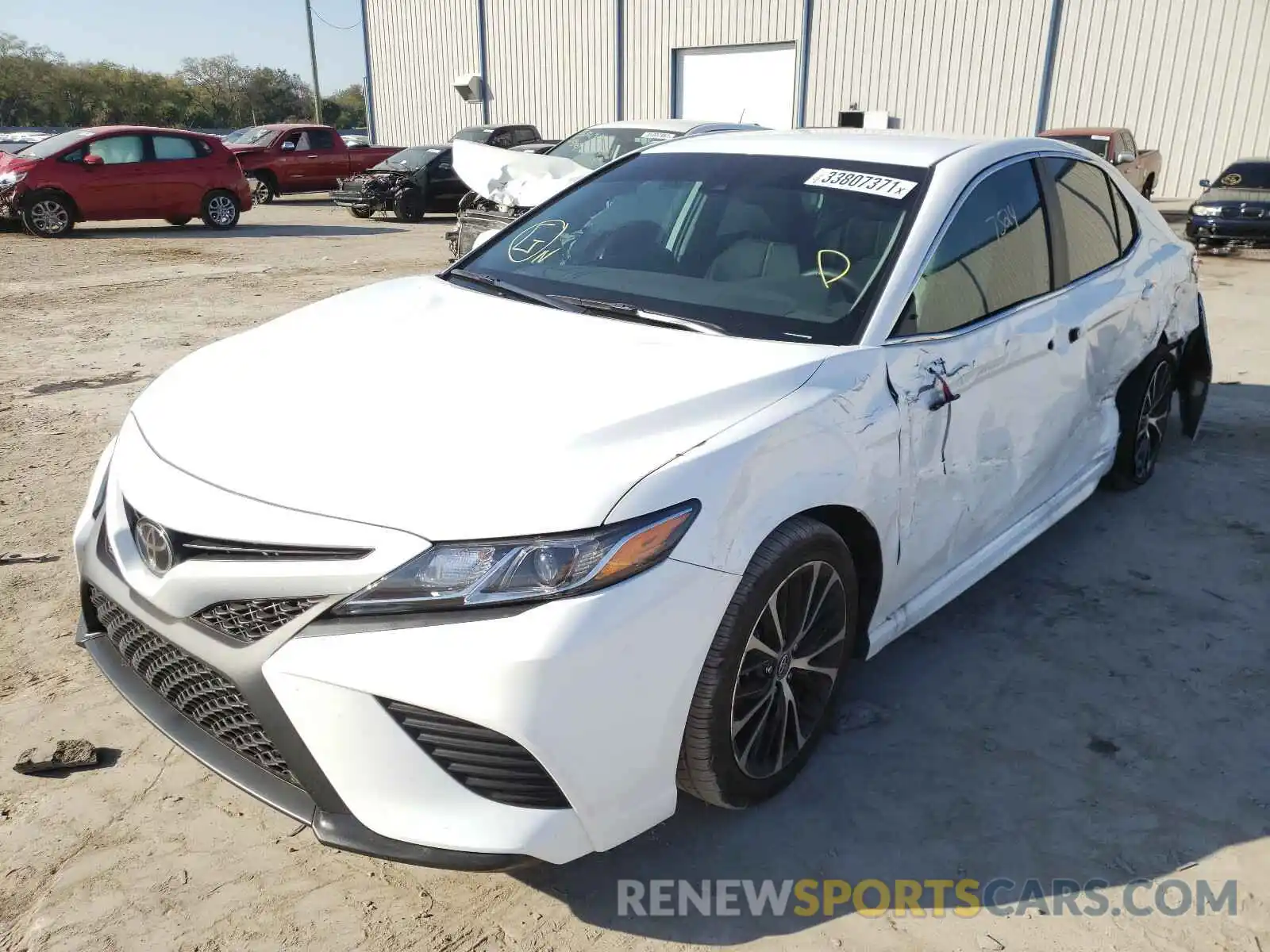 2 Photograph of a damaged car 4T1G11AK9LU957964 TOYOTA CAMRY 2020