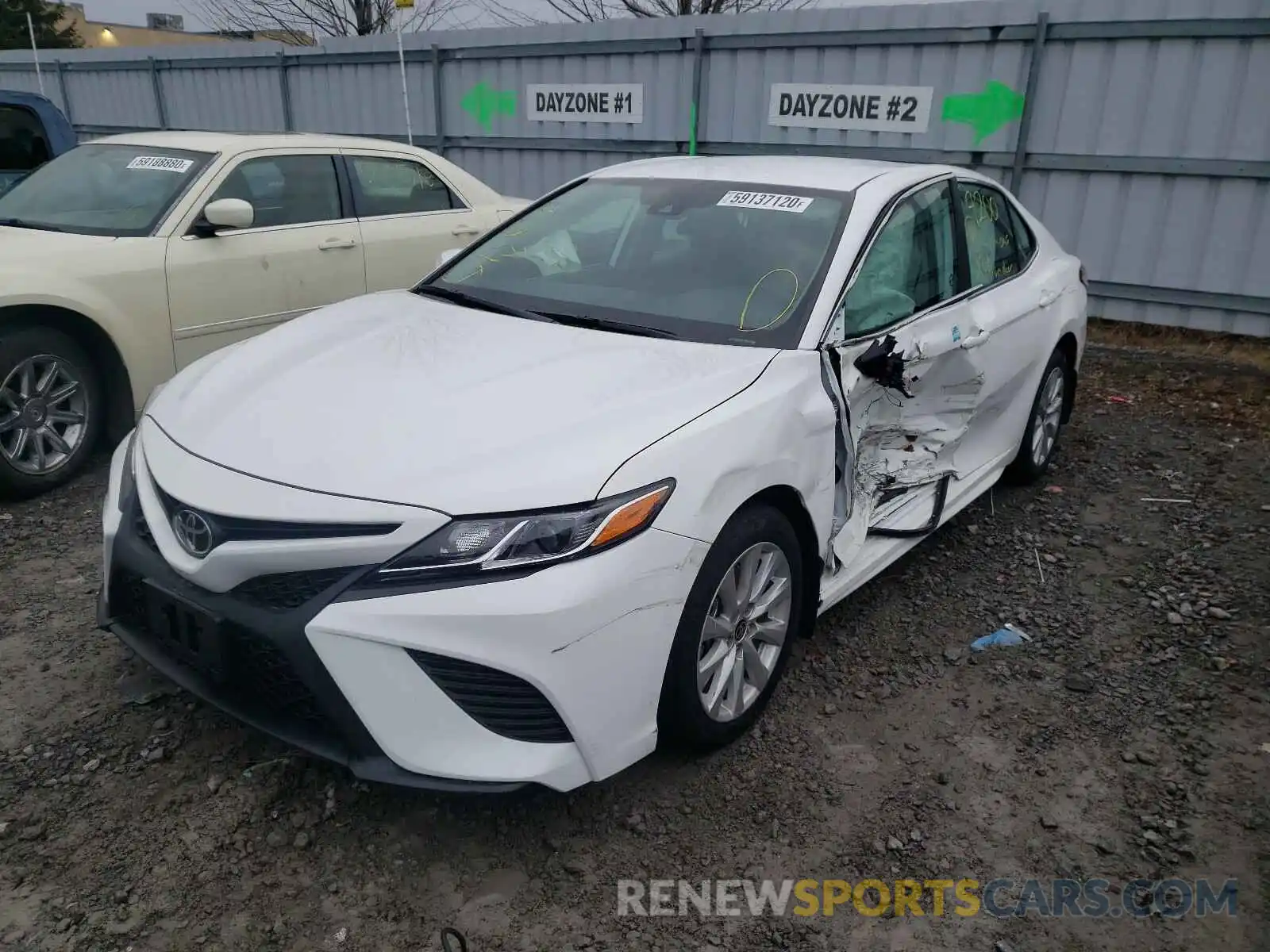 2 Photograph of a damaged car 4T1G11AK9LU969323 TOYOTA CAMRY 2020