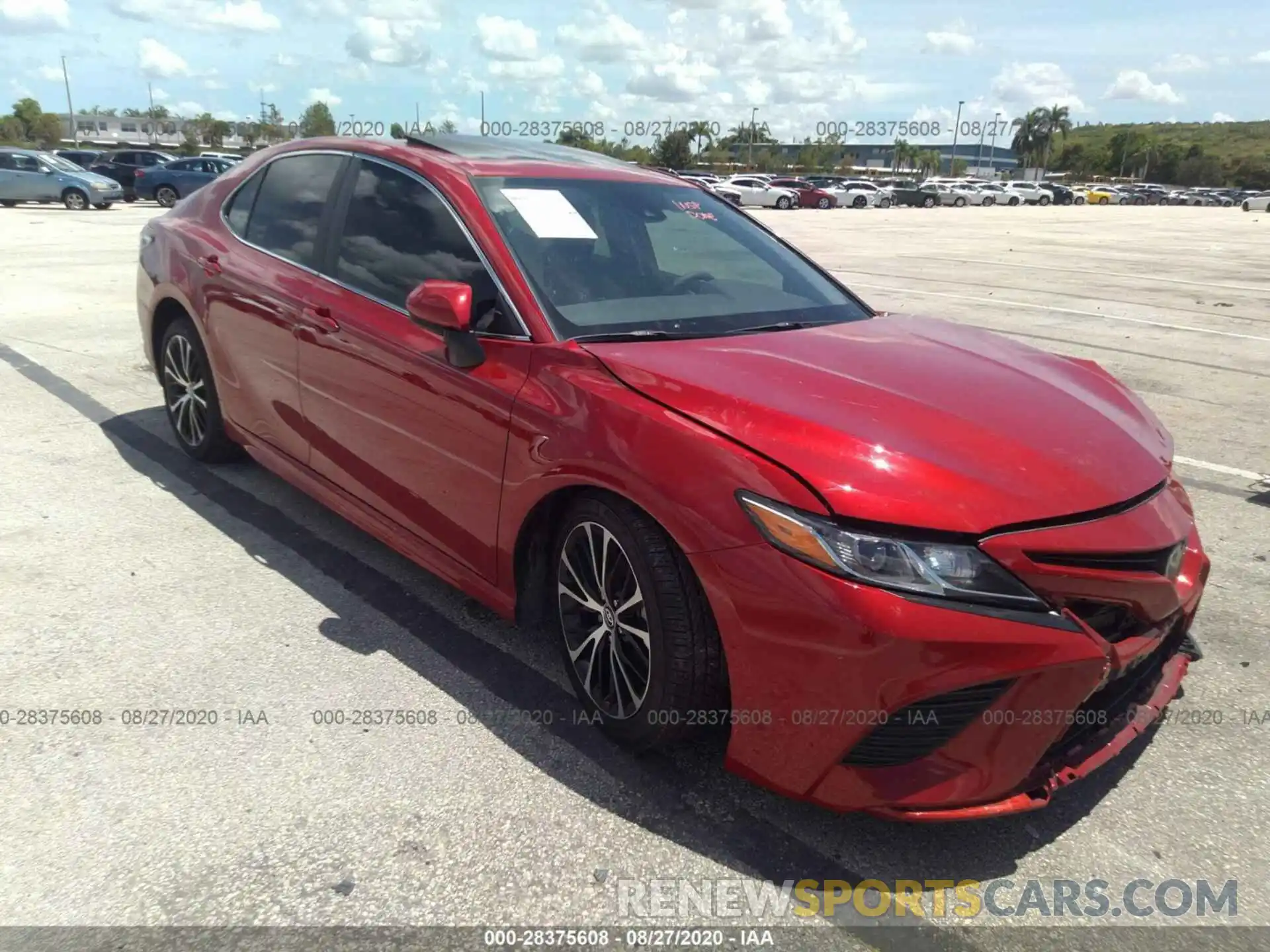 1 Photograph of a damaged car 4T1G11AKXLU312434 TOYOTA CAMRY 2020