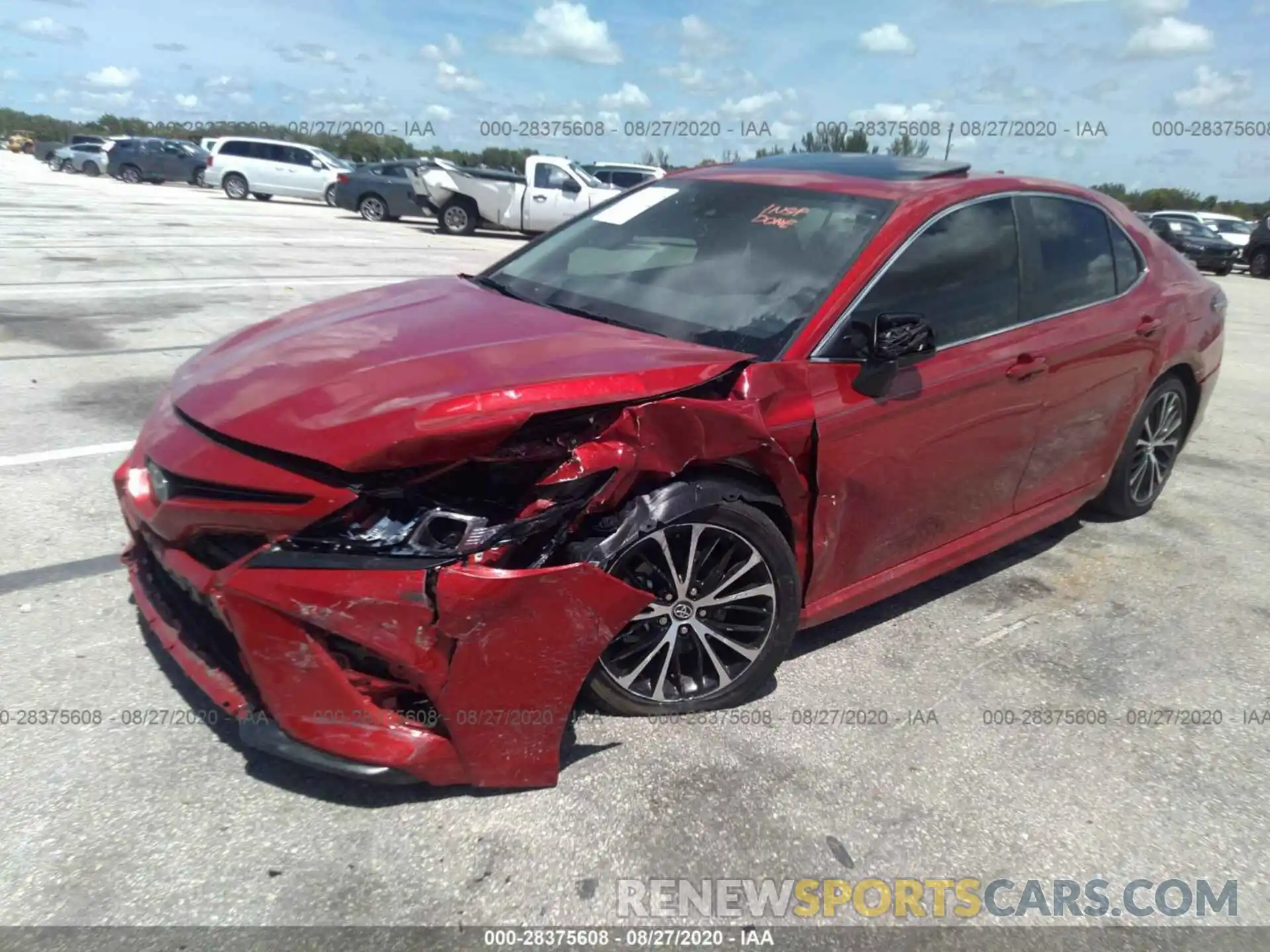 2 Photograph of a damaged car 4T1G11AKXLU312434 TOYOTA CAMRY 2020