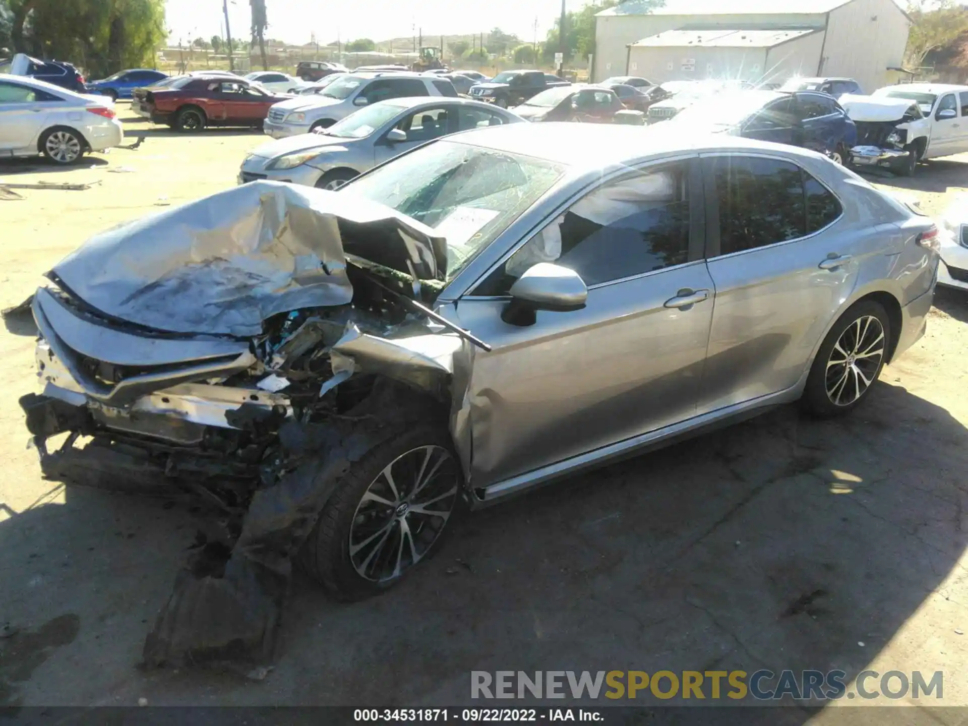 2 Photograph of a damaged car 4T1G11AKXLU859574 TOYOTA CAMRY 2020