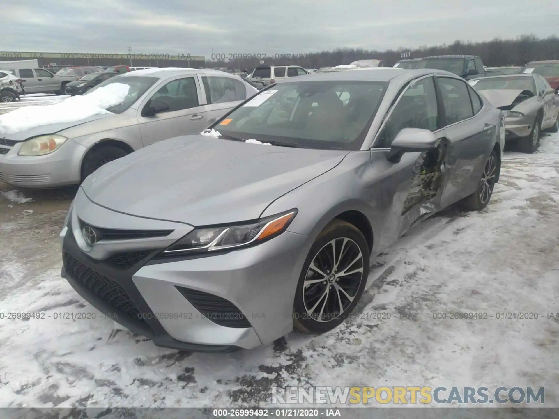 2 Photograph of a damaged car 4T1G11AKXLU899363 TOYOTA CAMRY 2020