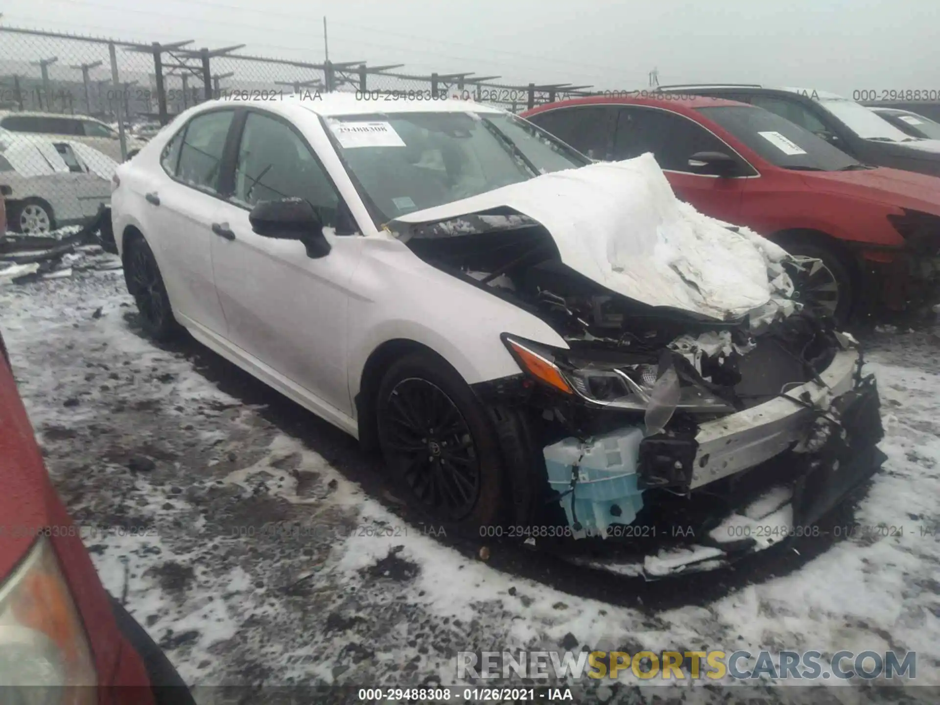 1 Photograph of a damaged car 4T1G11BK7LU015295 TOYOTA CAMRY 2020