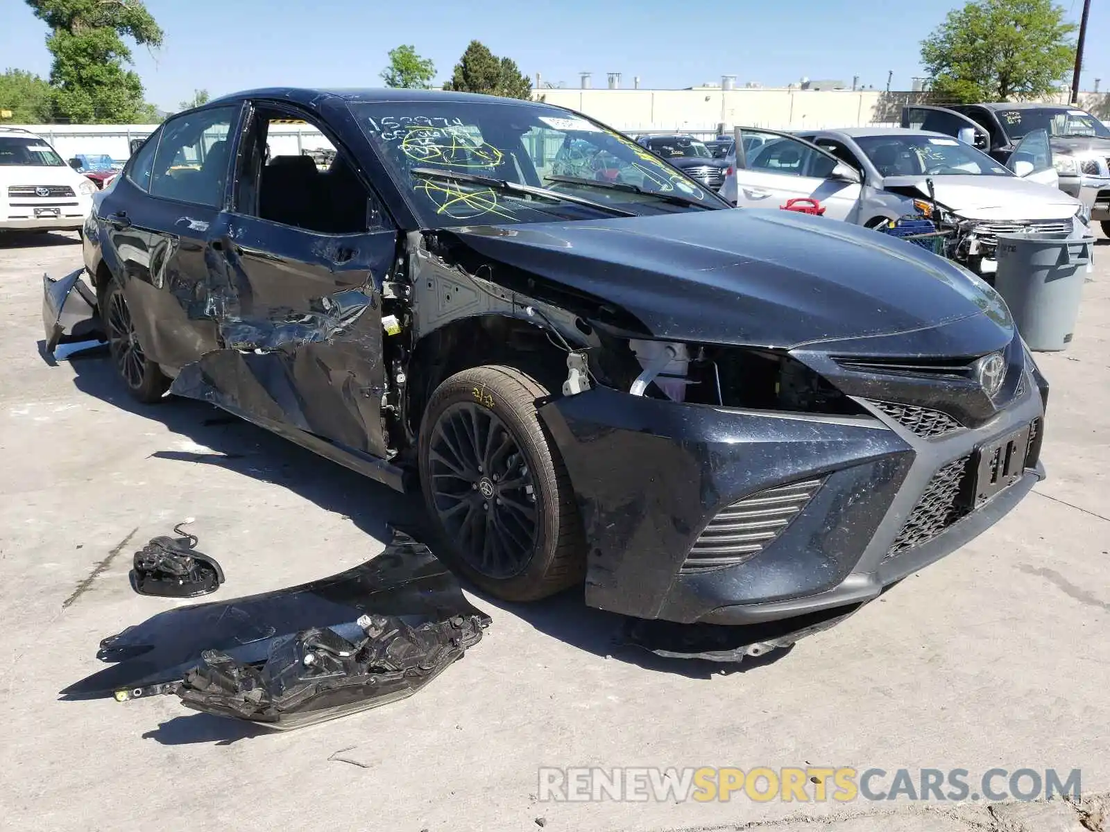 1 Photograph of a damaged car 4T1G11BKXLU001990 TOYOTA CAMRY 2020