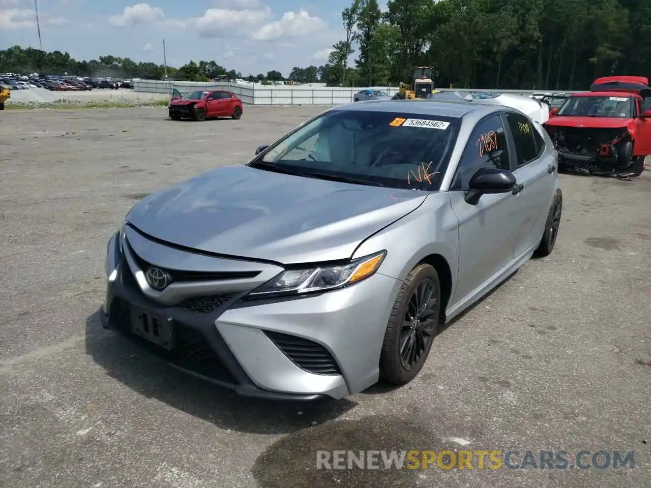 2 Photograph of a damaged car 4T1G11BKXLU014254 TOYOTA CAMRY 2020