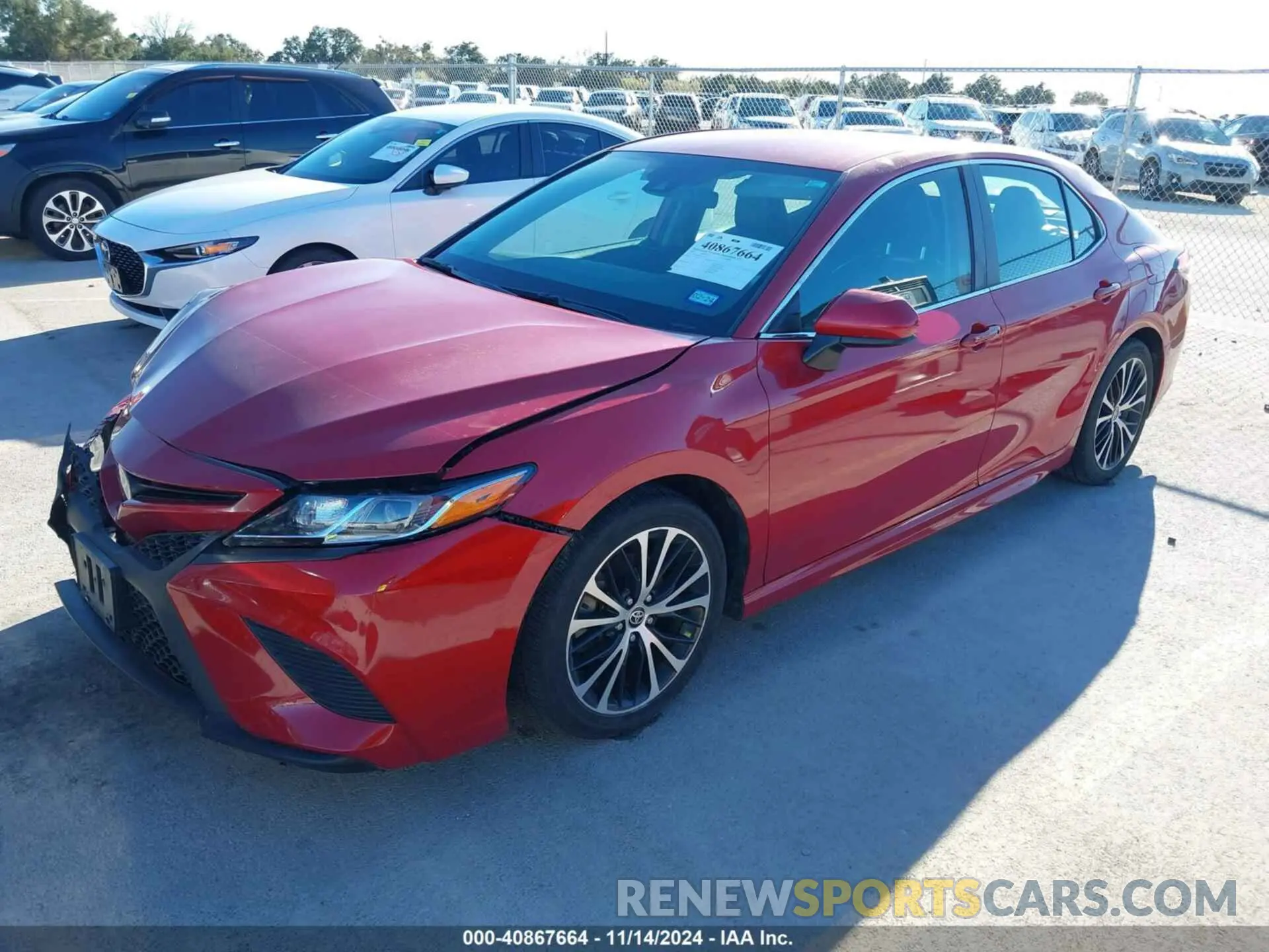 2 Photograph of a damaged car 4T1G31AK2LU014437 TOYOTA CAMRY 2020