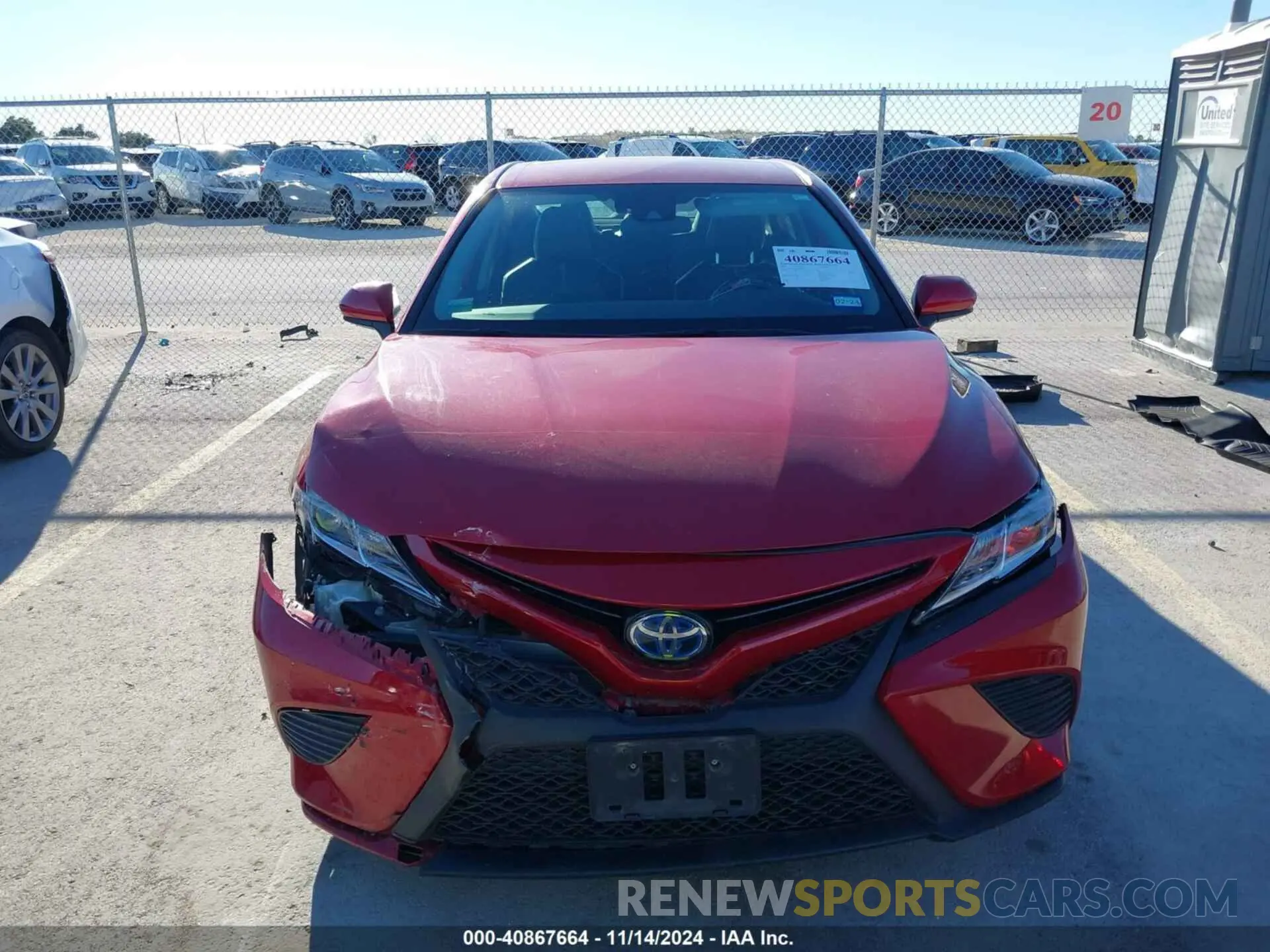6 Photograph of a damaged car 4T1G31AK2LU014437 TOYOTA CAMRY 2020