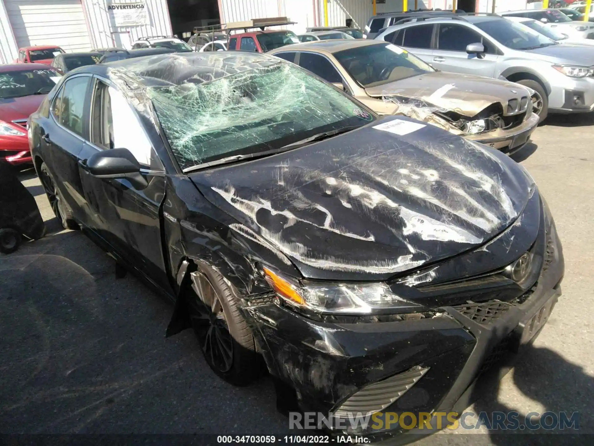 1 Photograph of a damaged car 4T1G31AK7LU533287 TOYOTA CAMRY 2020