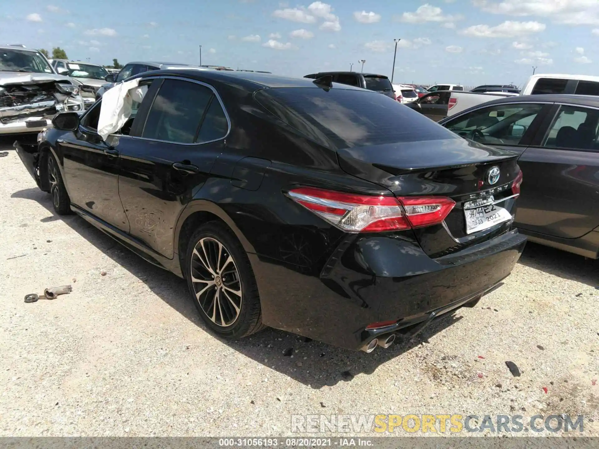 3 Photograph of a damaged car 4T1G31AK9LU014404 TOYOTA CAMRY 2020