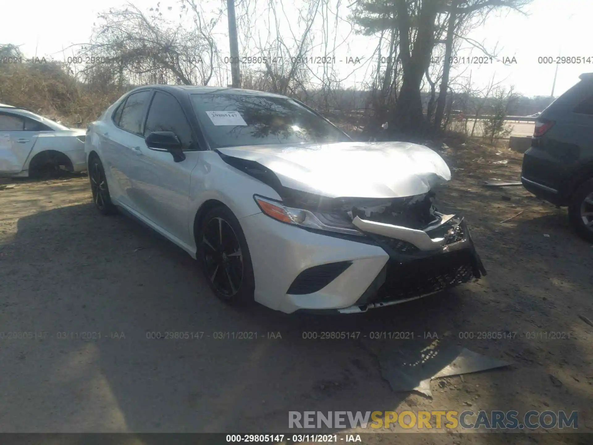 1 Photograph of a damaged car 4T1K61AK0LU341663 TOYOTA CAMRY 2020