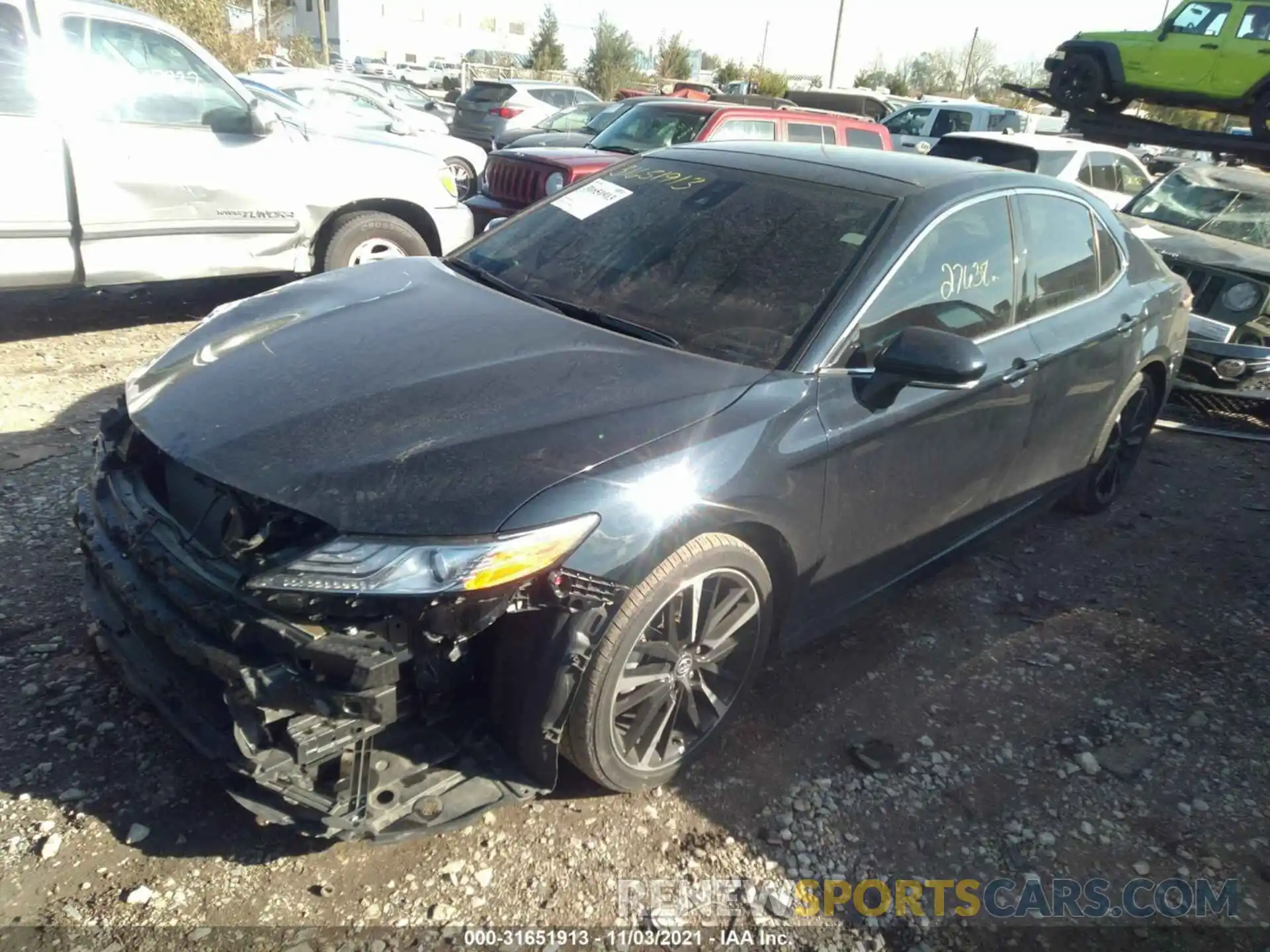 2 Photograph of a damaged car 4T1K61AK1LU332096 TOYOTA CAMRY 2020