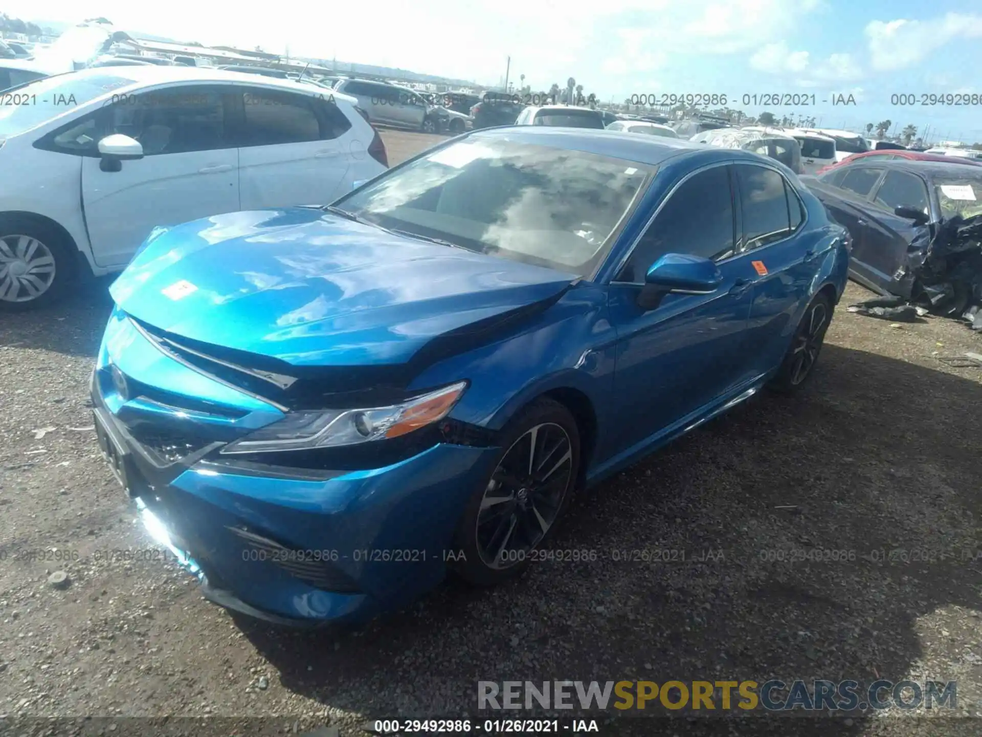 2 Photograph of a damaged car 4T1K61AK2LU352244 TOYOTA CAMRY 2020