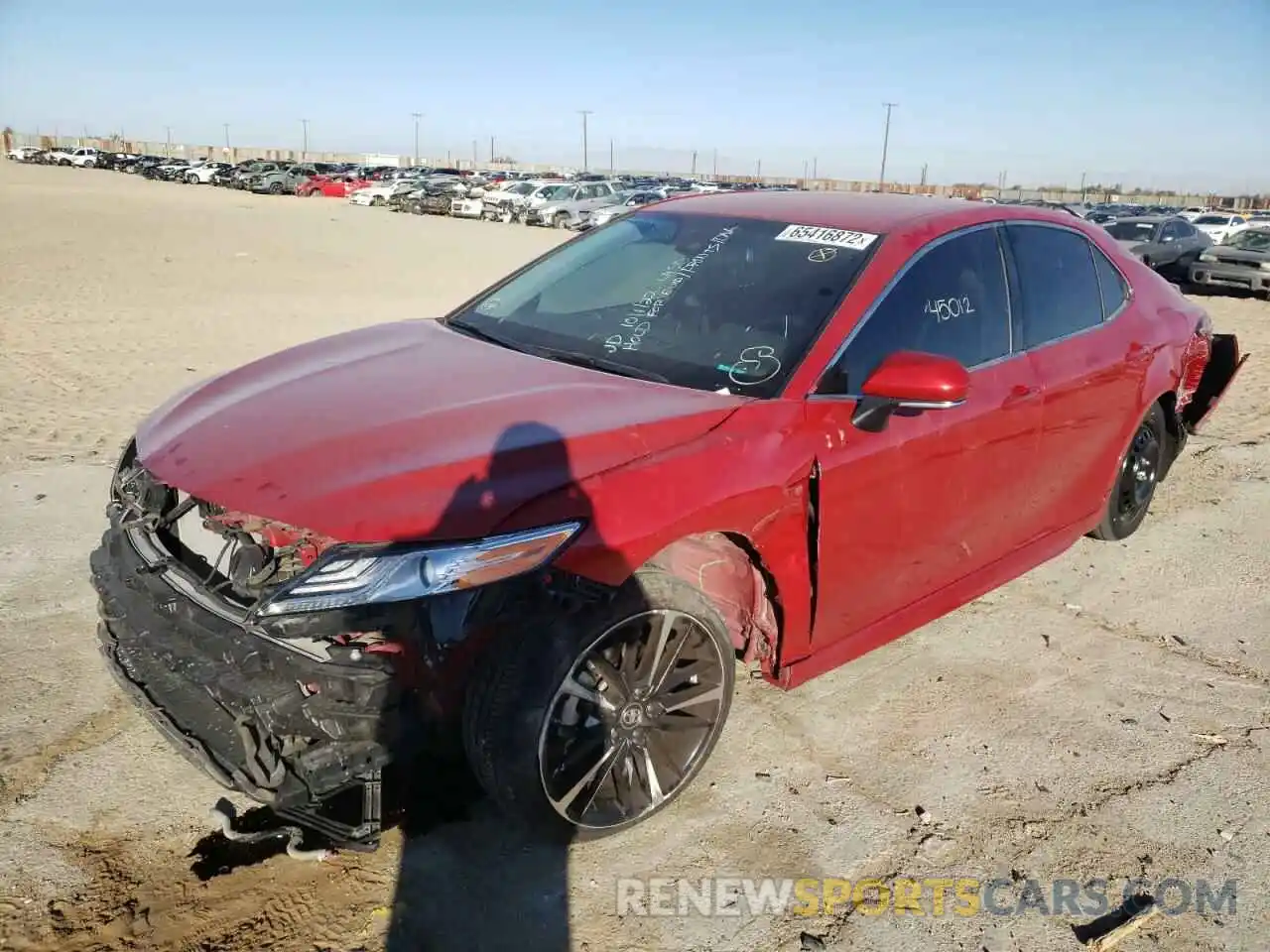 2 Photograph of a damaged car 4T1K61AK4LU303403 TOYOTA CAMRY 2020