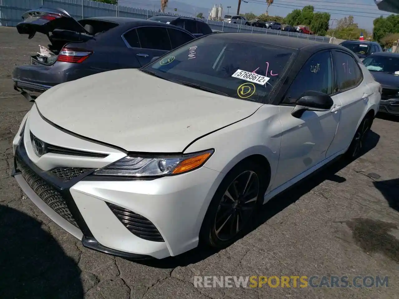 2 Photograph of a damaged car 4T1K61AK5LU374948 TOYOTA CAMRY 2020