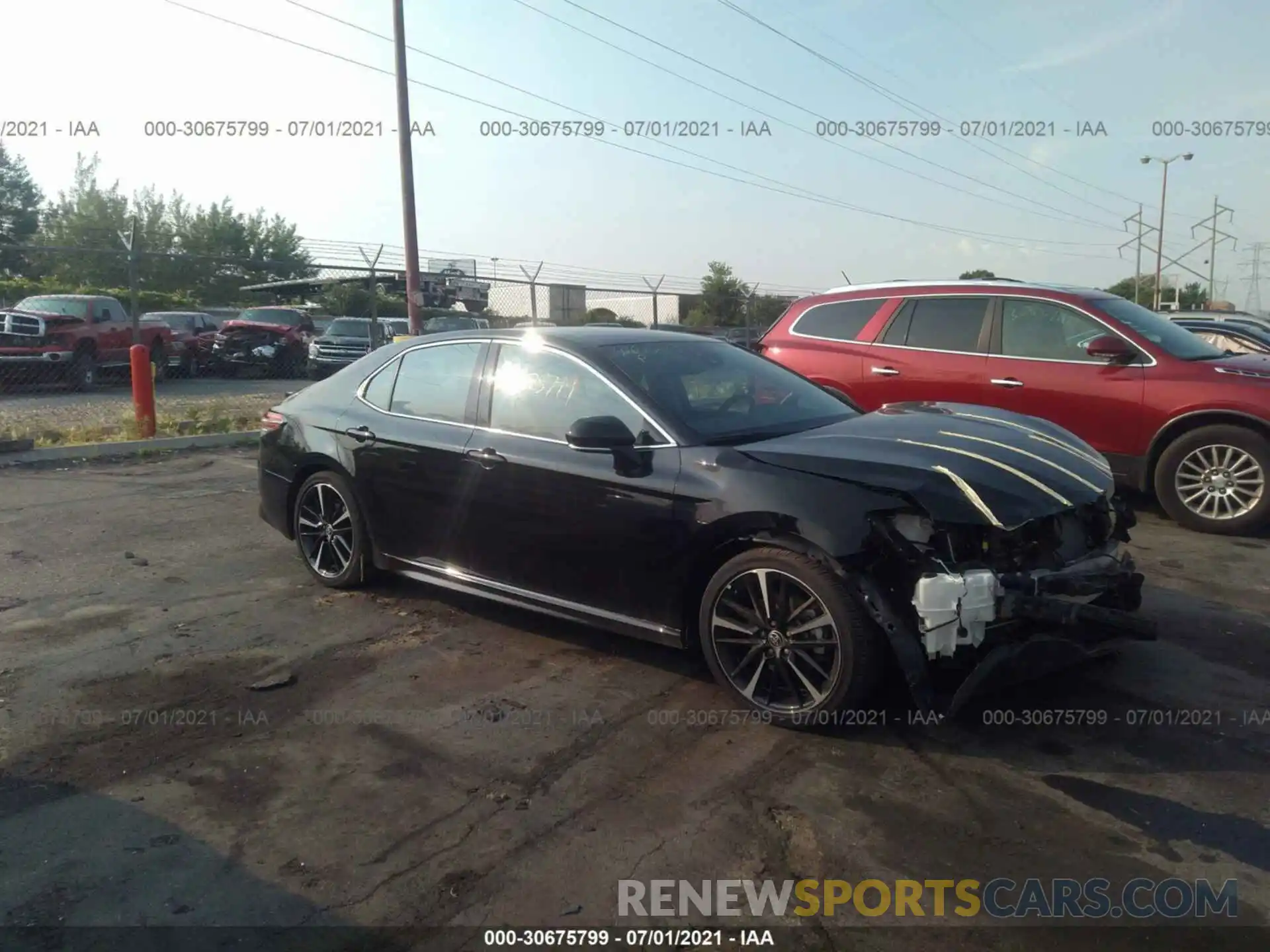 1 Photograph of a damaged car 4T1K61AK7LU502977 TOYOTA CAMRY 2020