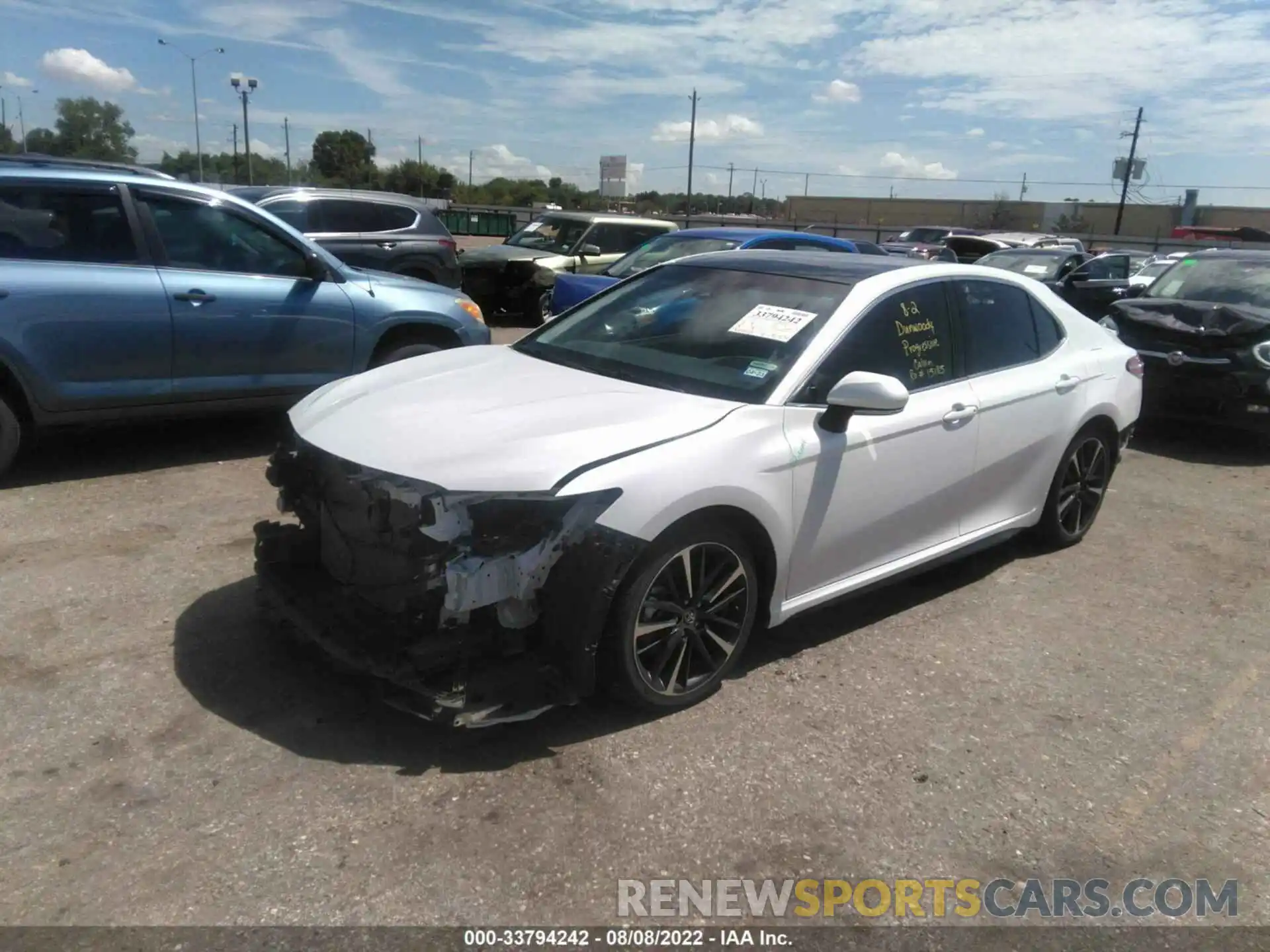 2 Photograph of a damaged car 4T1K61AK8LU351180 TOYOTA CAMRY 2020