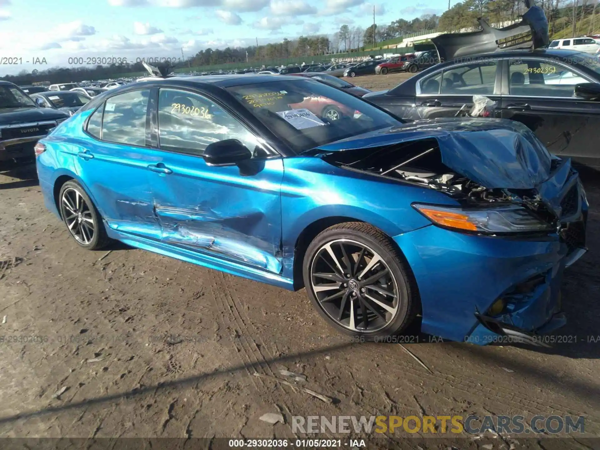 1 Photograph of a damaged car 4T1K61AK8LU354273 TOYOTA CAMRY 2020