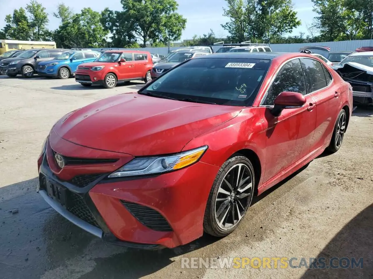 1 Photograph of a damaged car 4T1K61AK9LU315403 TOYOTA CAMRY 2020