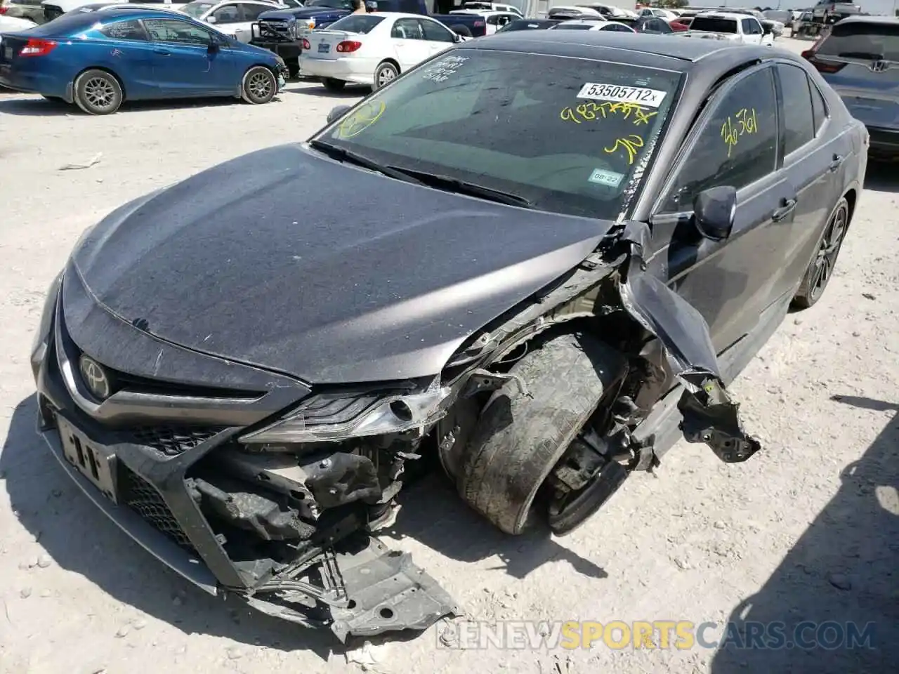 2 Photograph of a damaged car 4T1K61AK9LU983735 TOYOTA CAMRY 2020