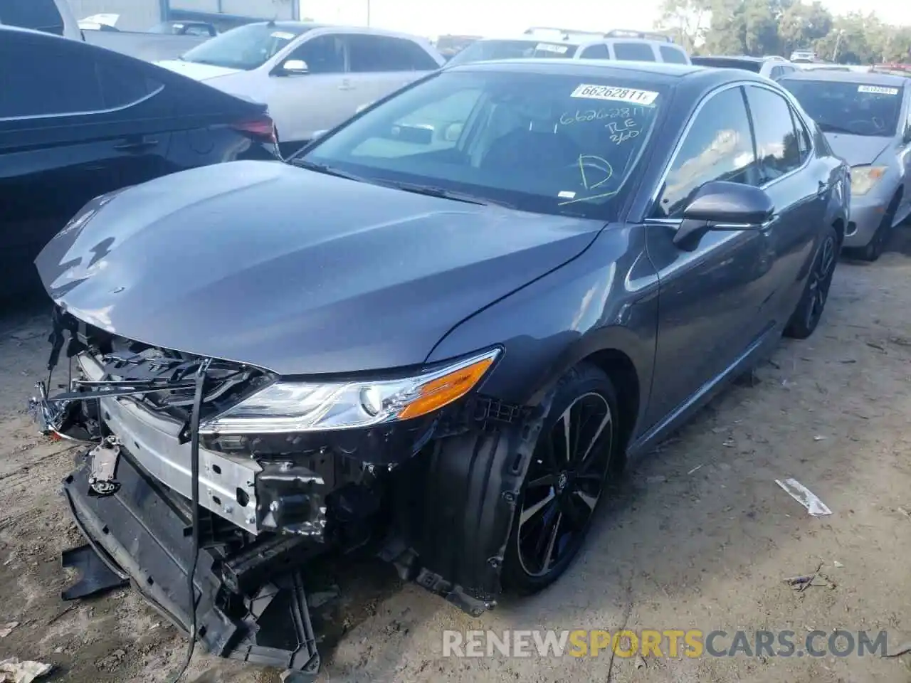 2 Photograph of a damaged car 4T1K61AKXLU324465 TOYOTA CAMRY 2020