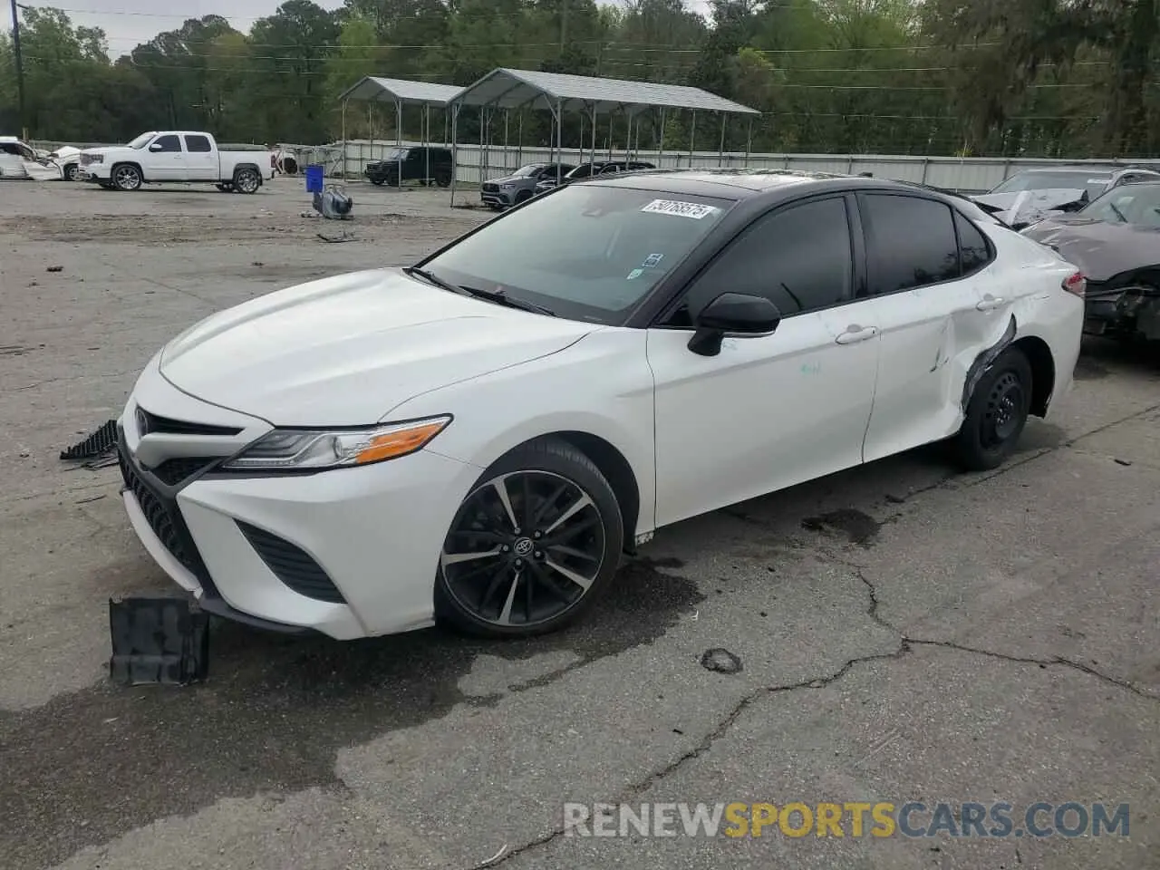 1 Photograph of a damaged car 4T1K61AKXLU374279 TOYOTA CAMRY 2020
